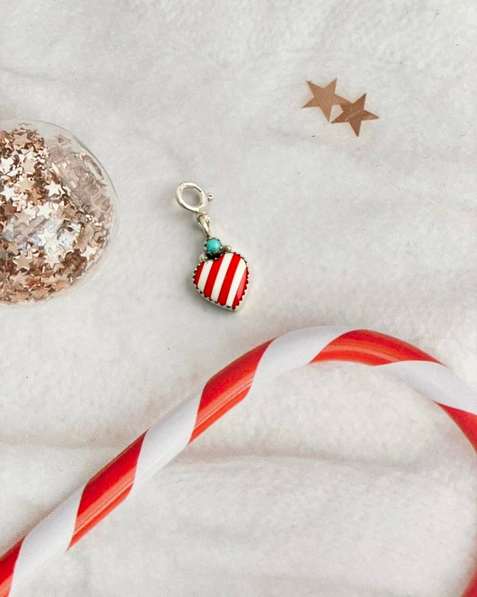 Holly Jolly Red & White Christmas Charms-Charms & Pendants-Krush Kandy, Women's Online Fashion Boutique Located in Phoenix, Arizona (Scottsdale Area)