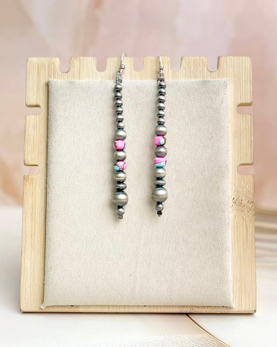 Cotton Kandy Desert Pearl Earrings-Earrings-Krush Kandy, Women's Online Fashion Boutique Located in Phoenix, Arizona (Scottsdale Area)
