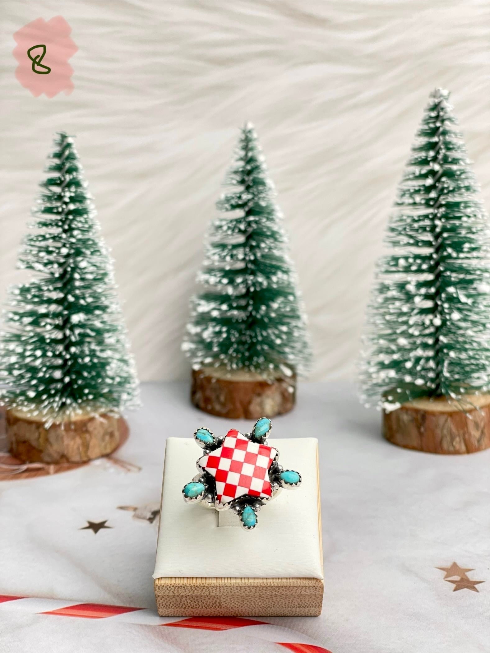 Holly Jolly Red & White Christmas Rings-Rings-Krush Kandy, Women's Online Fashion Boutique Located in Phoenix, Arizona (Scottsdale Area)