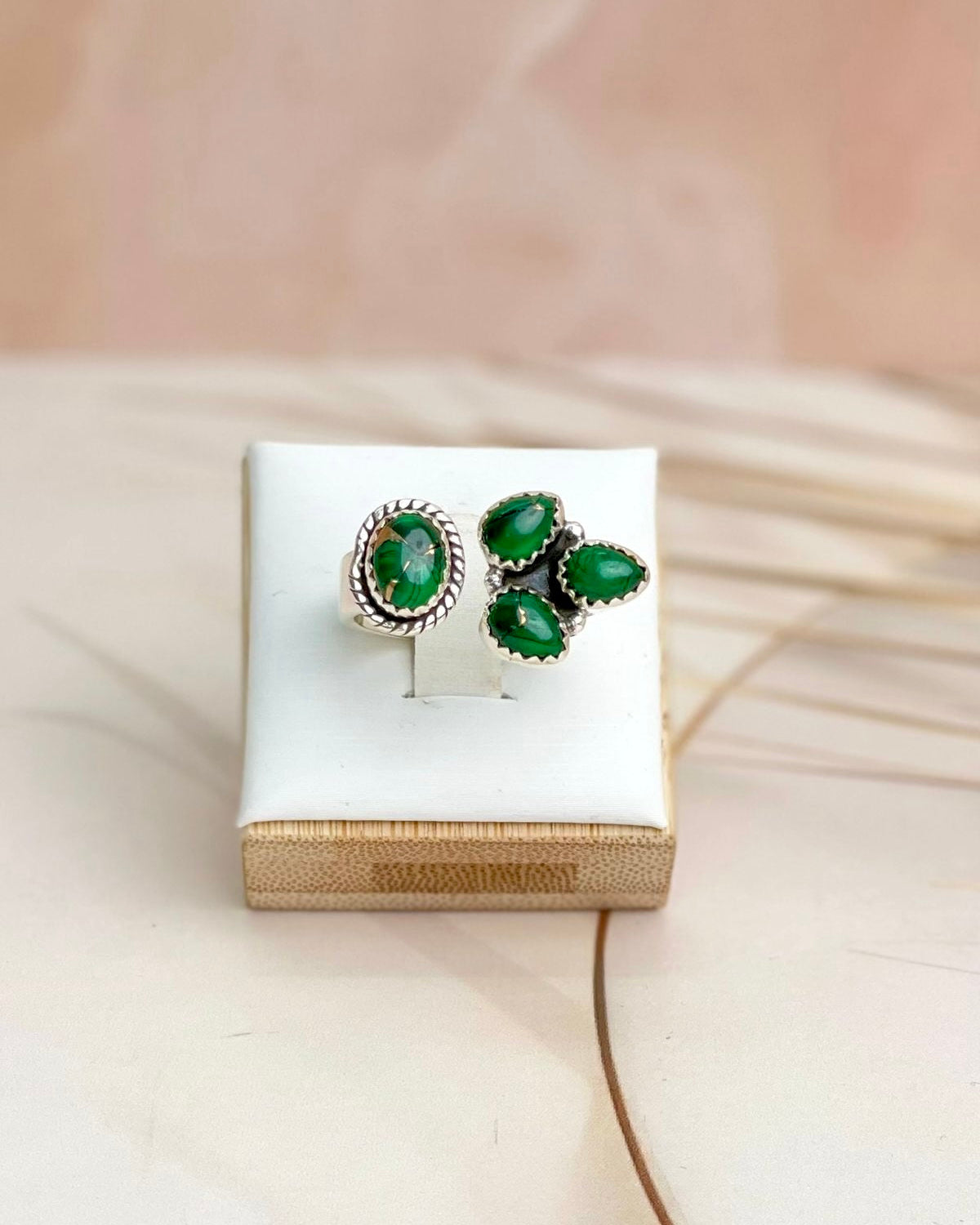 Irish Green Dahlia Rings sno 27-Rings-Krush Kandy, Women's Online Fashion Boutique Located in Phoenix, Arizona (Scottsdale Area)