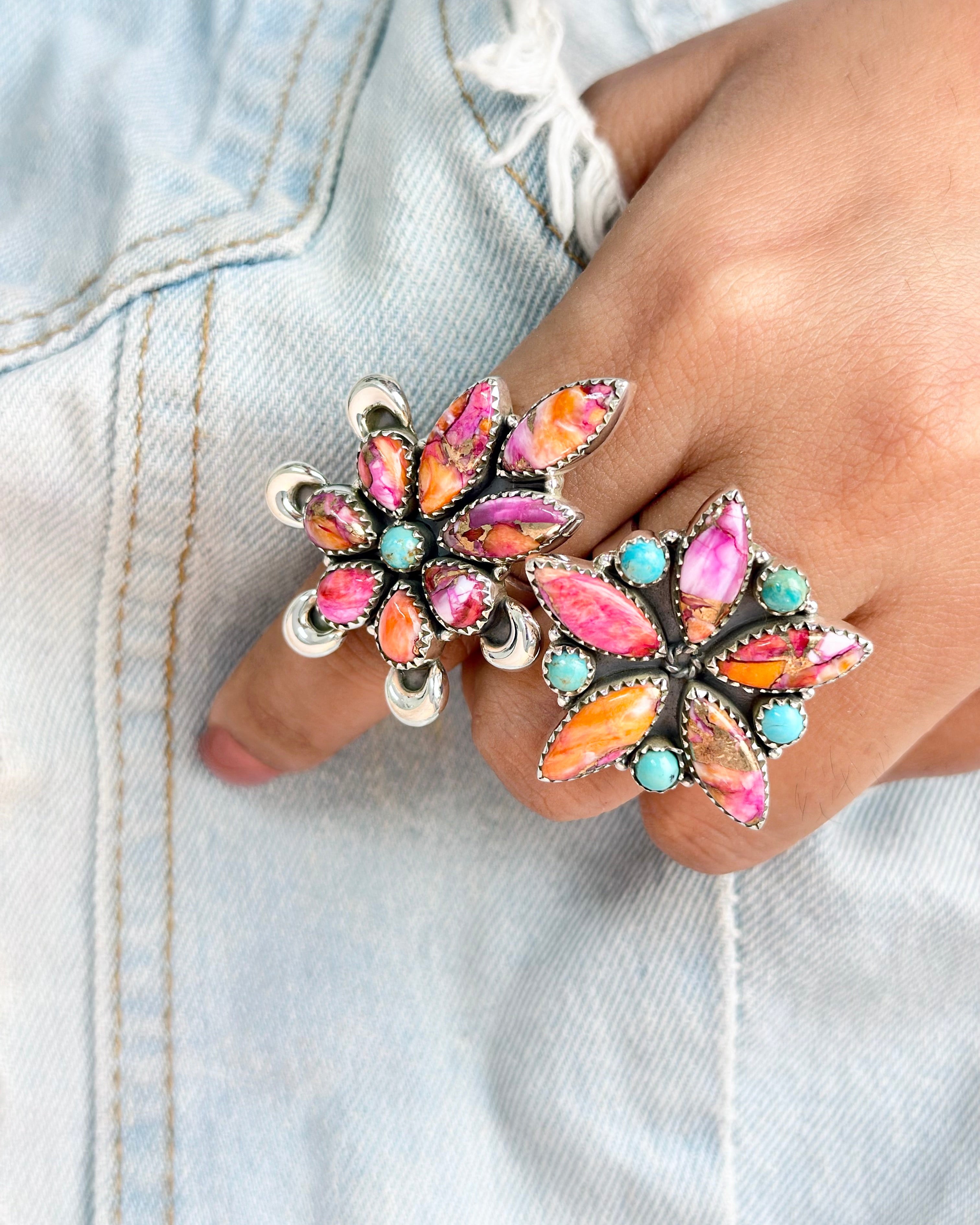 Starburst Boho Spirit Mixed Rings-Rings-Krush Kandy, Women's Online Fashion Boutique Located in Phoenix, Arizona (Scottsdale Area)