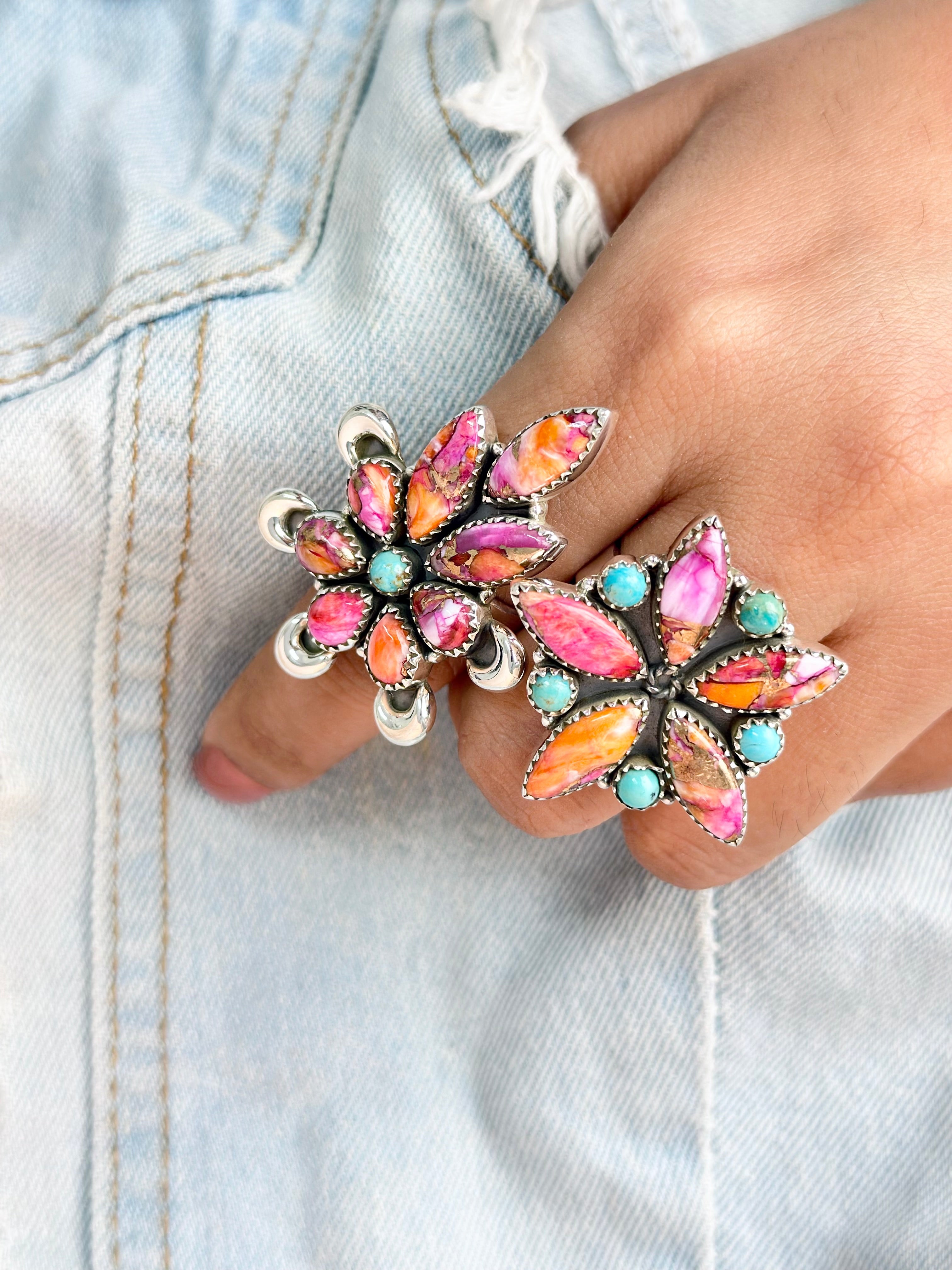 Starburst Boho Spirit Mixed Rings-Rings-Krush Kandy, Women's Online Fashion Boutique Located in Phoenix, Arizona (Scottsdale Area)
