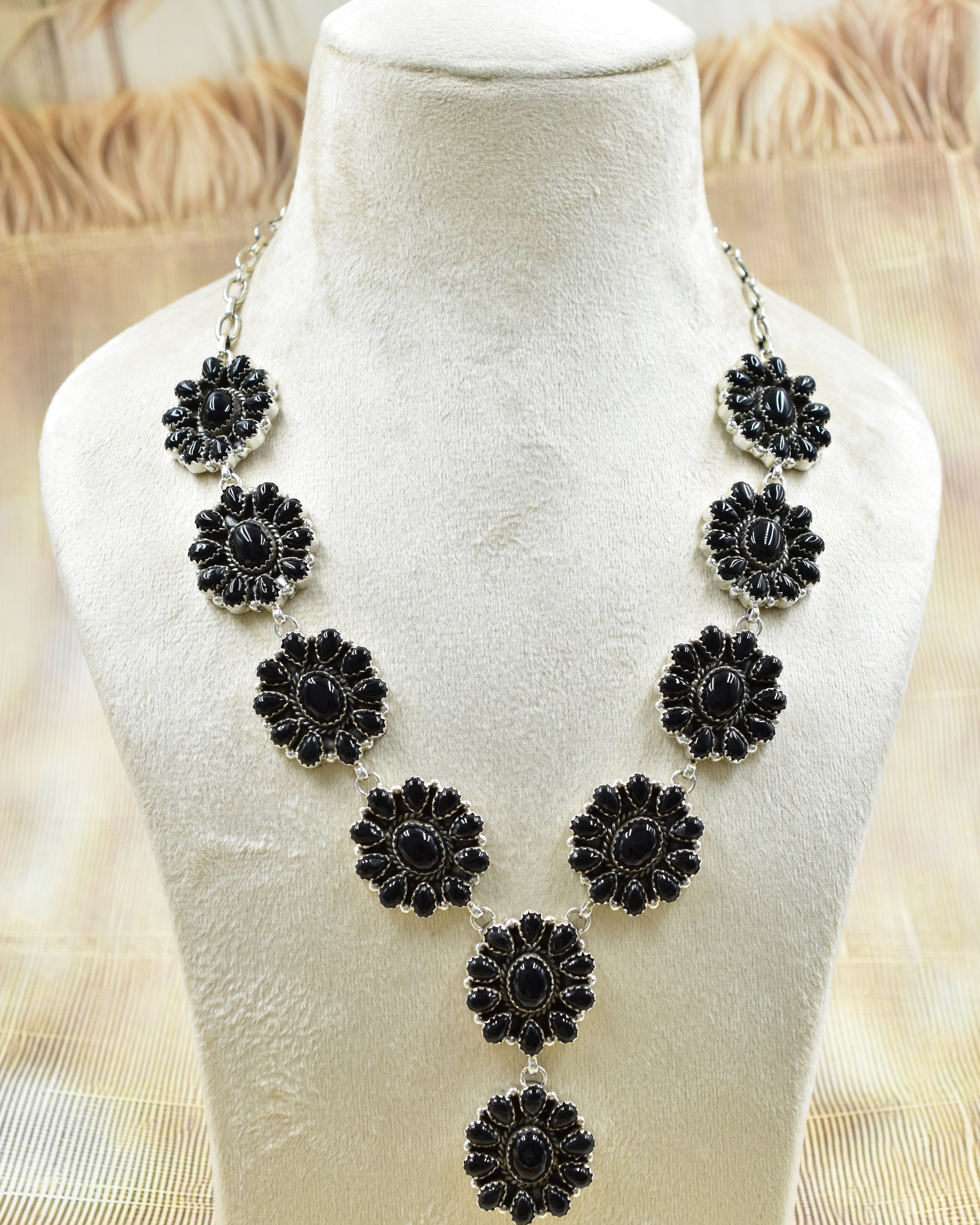 Flower Power Stone Cluster Necklaces-Necklaces-Krush Kandy, Women's Online Fashion Boutique Located in Phoenix, Arizona (Scottsdale Area)