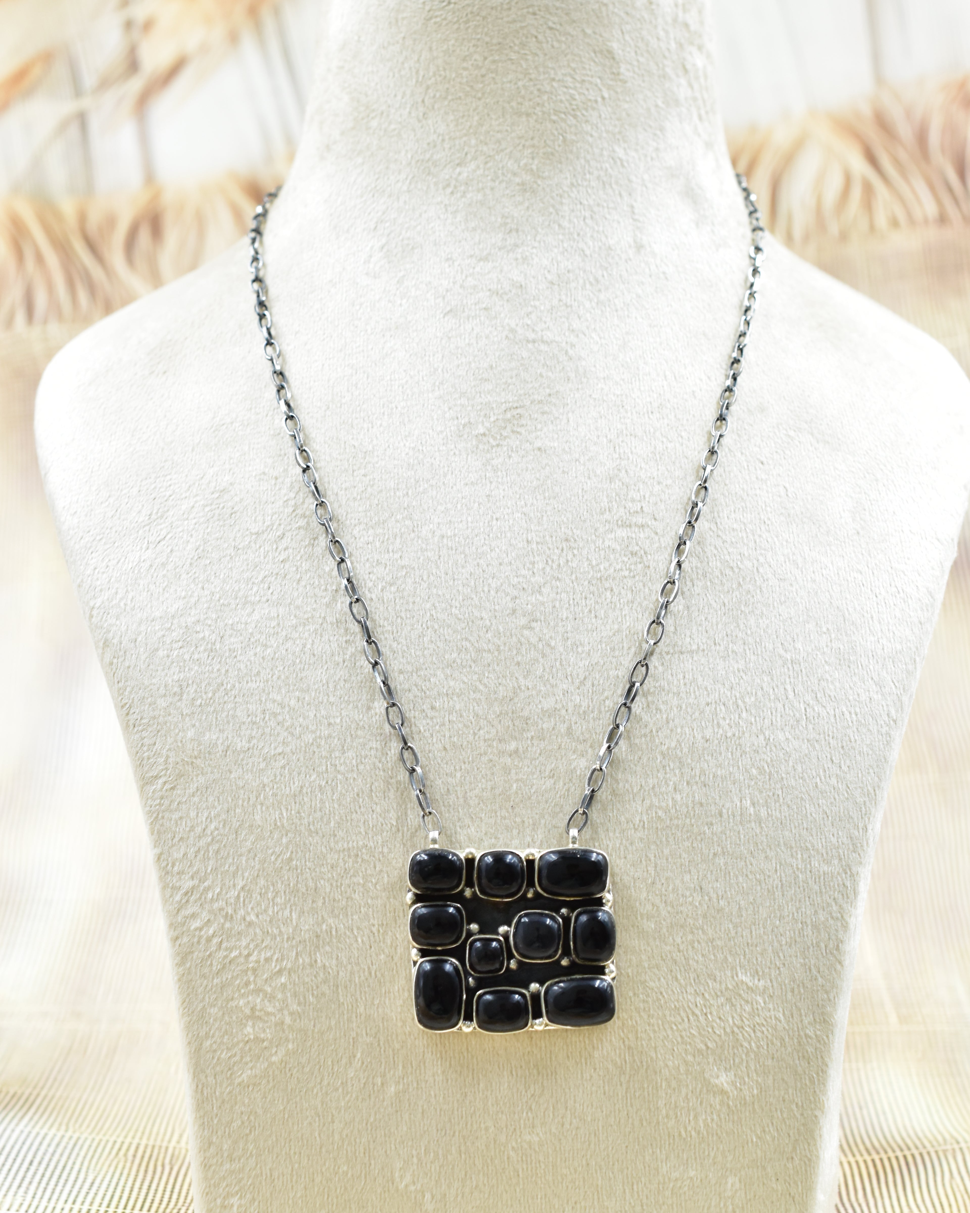 Kandy Bar Stone Cluster Necklaces-Necklaces-Krush Kandy, Women's Online Fashion Boutique Located in Phoenix, Arizona (Scottsdale Area)