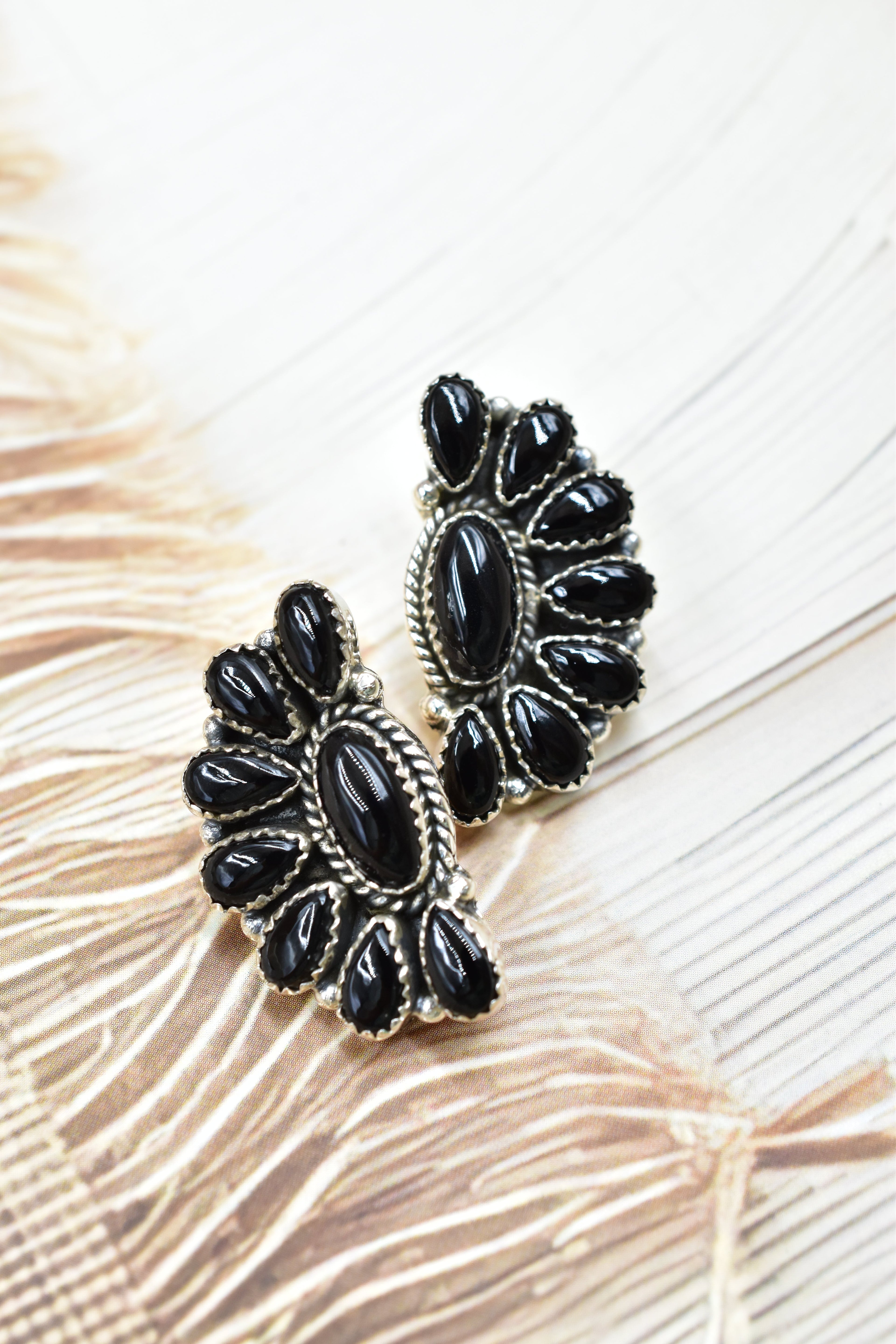 Half Cluster Kandy Stone Stud Earrings-Earrings-Krush Kandy, Women's Online Fashion Boutique Located in Phoenix, Arizona (Scottsdale Area)