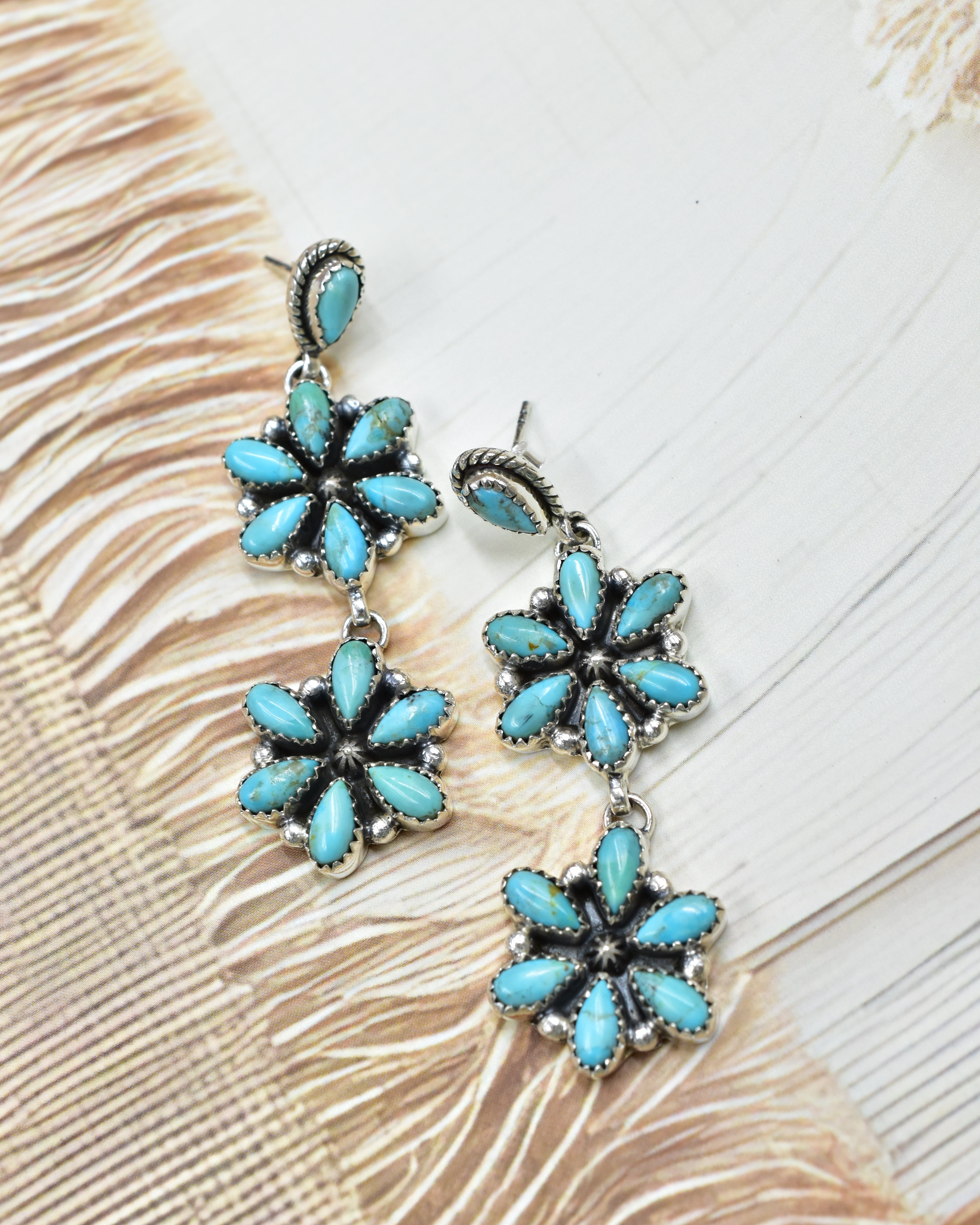 Serenity's Cluster Stone Drop Earrings-Earrings-Krush Kandy, Women's Online Fashion Boutique Located in Phoenix, Arizona (Scottsdale Area)