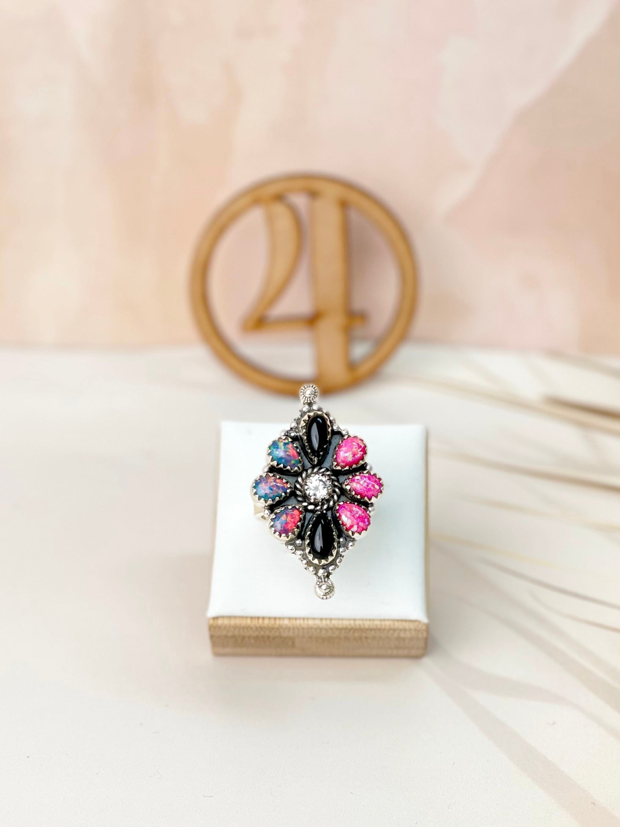 Kandy Opal Rings Bno. 2-Rings-Krush Kandy, Women's Online Fashion Boutique Located in Phoenix, Arizona (Scottsdale Area)