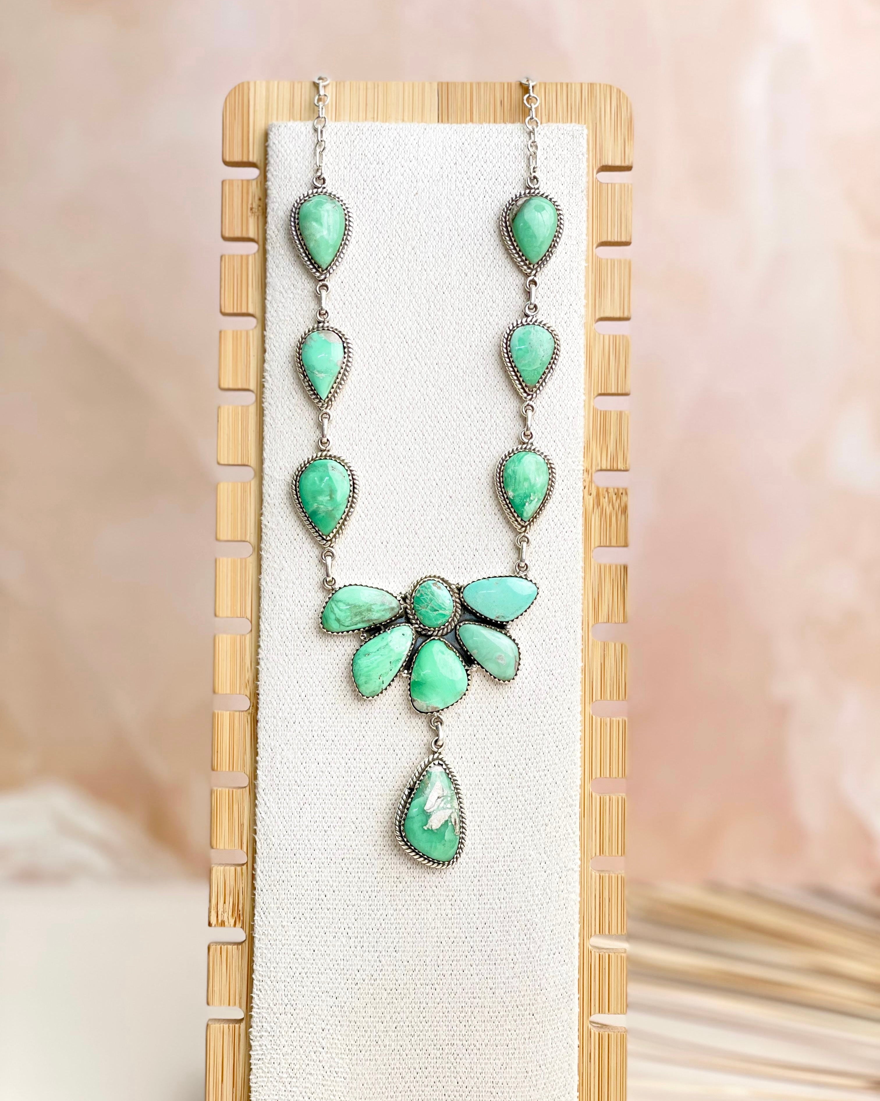 Australian Varascite Statement Necklace Sno 25-Necklaces-Krush Kandy, Women's Online Fashion Boutique Located in Phoenix, Arizona (Scottsdale Area)