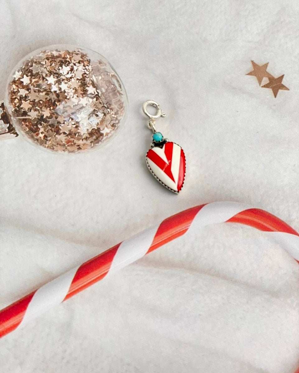 Holly Jolly Red & White Christmas Charms-Charms & Pendants-Krush Kandy, Women's Online Fashion Boutique Located in Phoenix, Arizona (Scottsdale Area)
