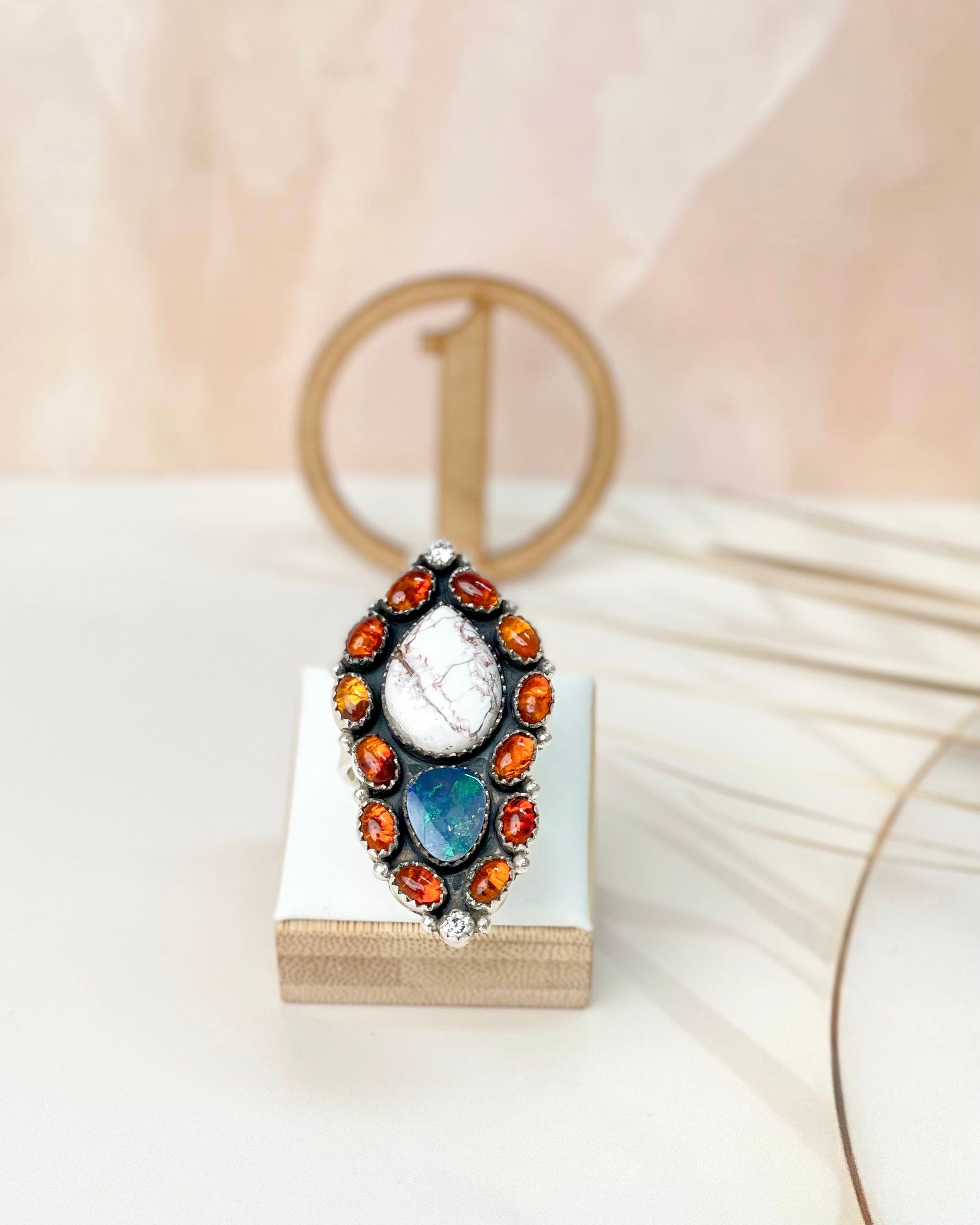 Australian Opal, Amber & Wild Horse Mixed Rings 25-Rings-Krush Kandy, Women's Online Fashion Boutique Located in Phoenix, Arizona (Scottsdale Area)