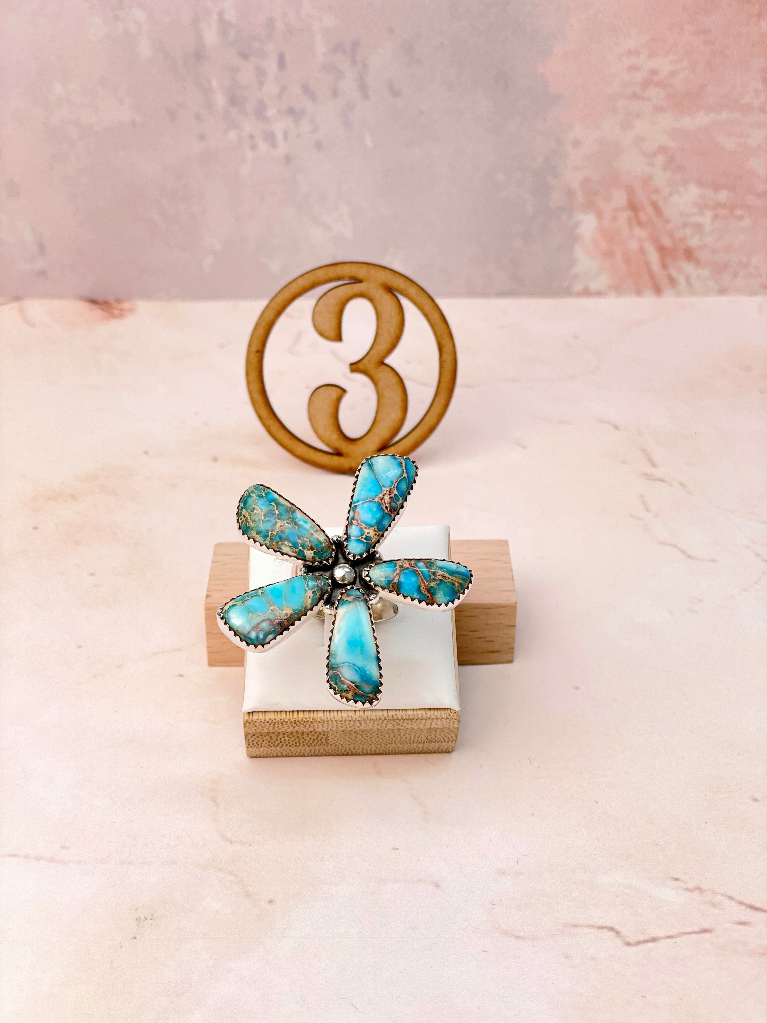 Desert Jasper Flower Petals Rings MADE TO ORDER-Rings-Krush Kandy, Women's Online Fashion Boutique Located in Phoenix, Arizona (Scottsdale Area)