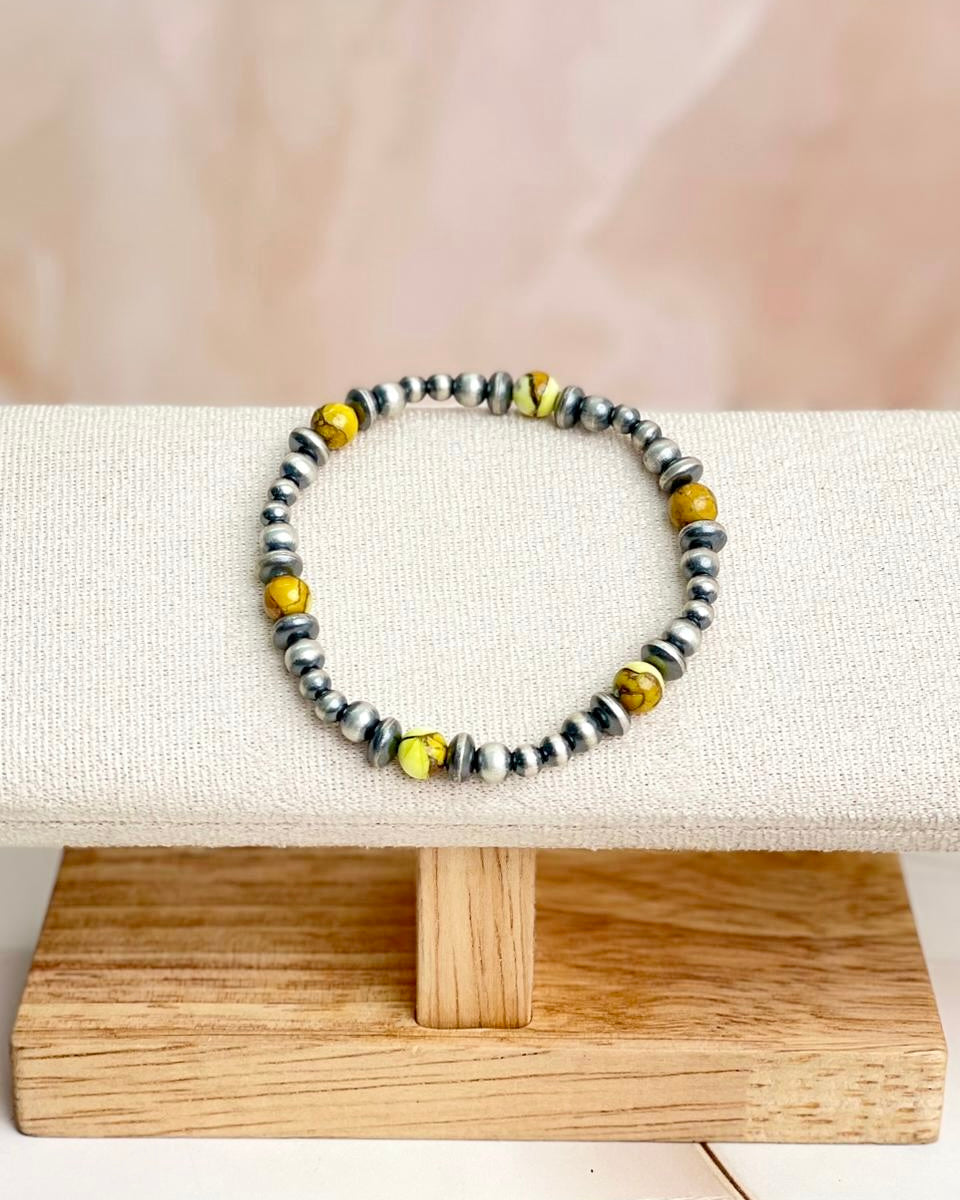 Honey Dahlia Desert Pearl Bracelet-Bracelets-Krush Kandy, Women's Online Fashion Boutique Located in Phoenix, Arizona (Scottsdale Area)