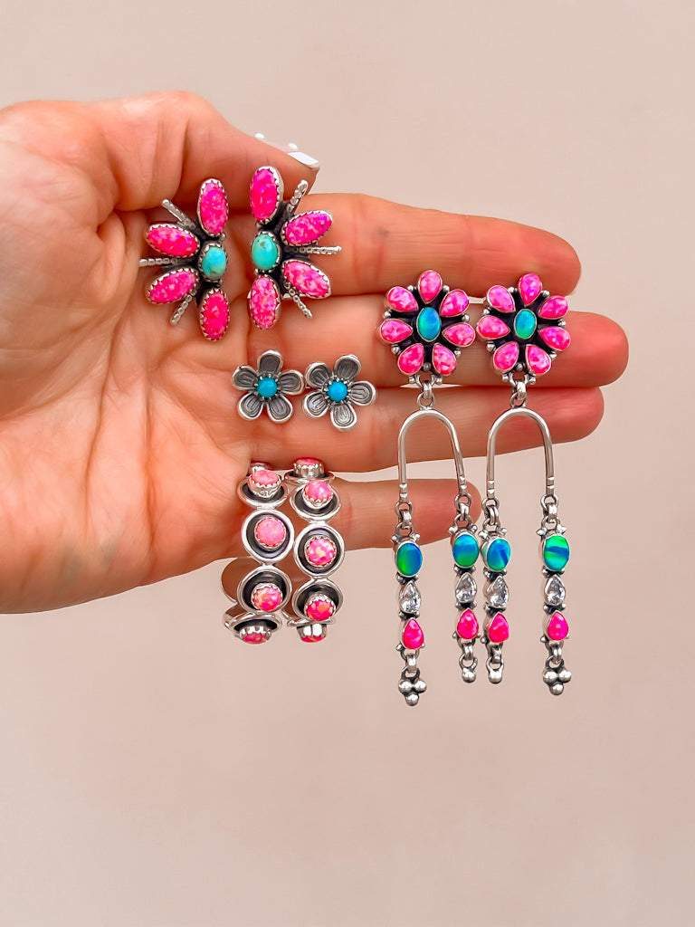 Sequence Stone Earrings-Drop Earrings-Krush Kandy, Women's Online Fashion Boutique Located in Phoenix, Arizona (Scottsdale Area)
