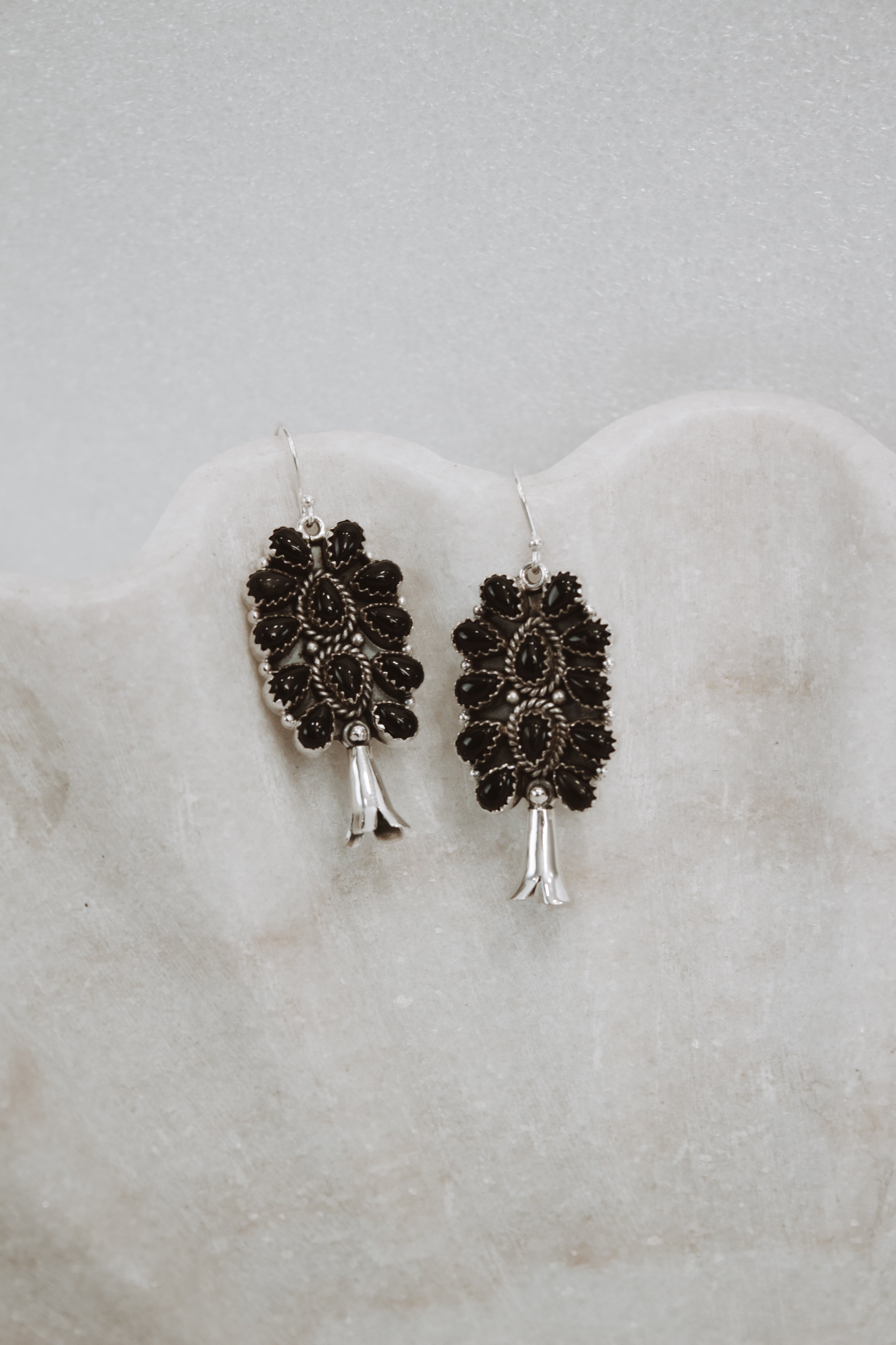 Squash Blossom Stone Cluster Earrings | Krush Exclusive-Drop Earrings-Krush Kandy, Women's Online Fashion Boutique Located in Phoenix, Arizona (Scottsdale Area)