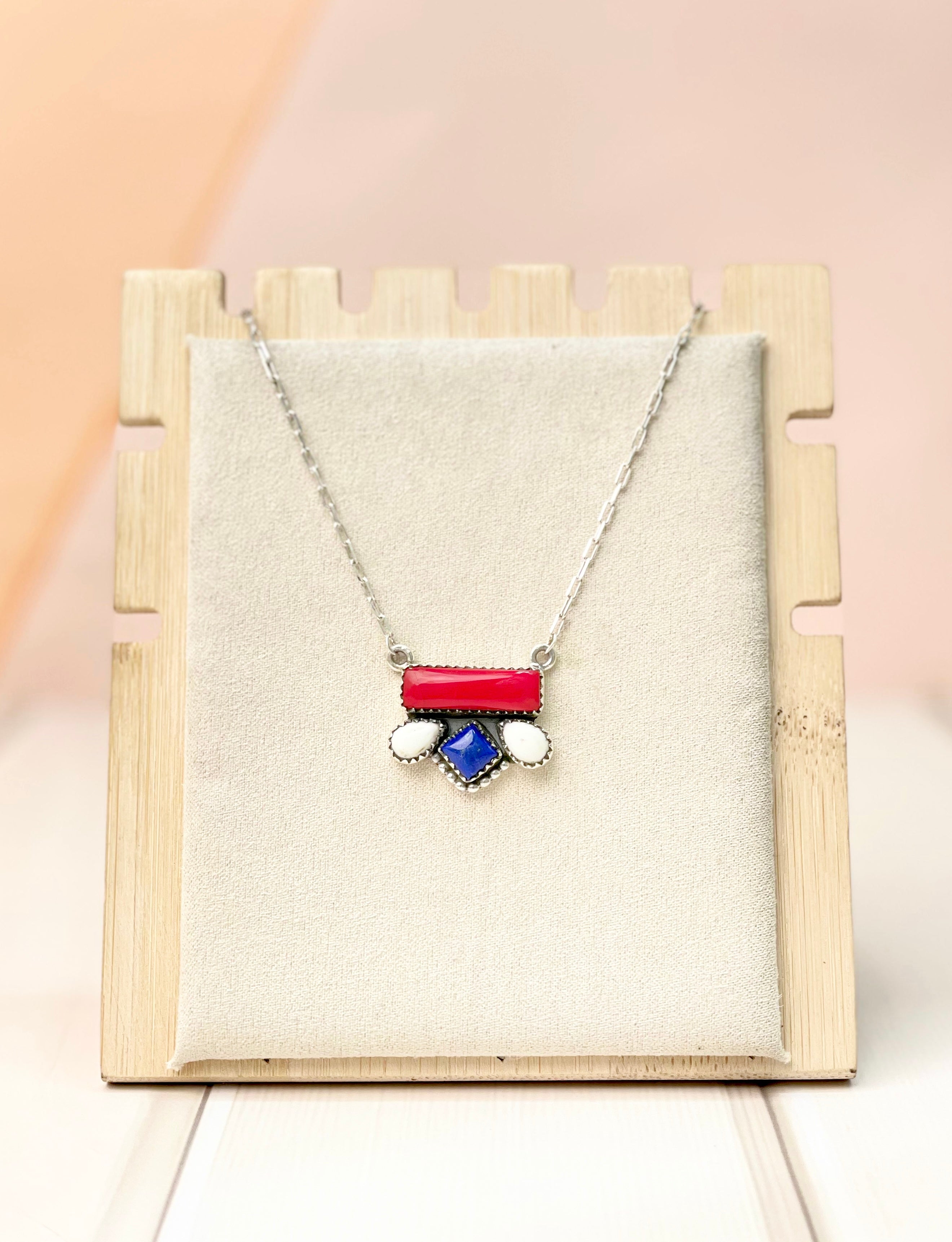 Liberty Lapis Lasso Necklace-Necklaces-Krush Kandy, Women's Online Fashion Boutique Located in Phoenix, Arizona (Scottsdale Area)