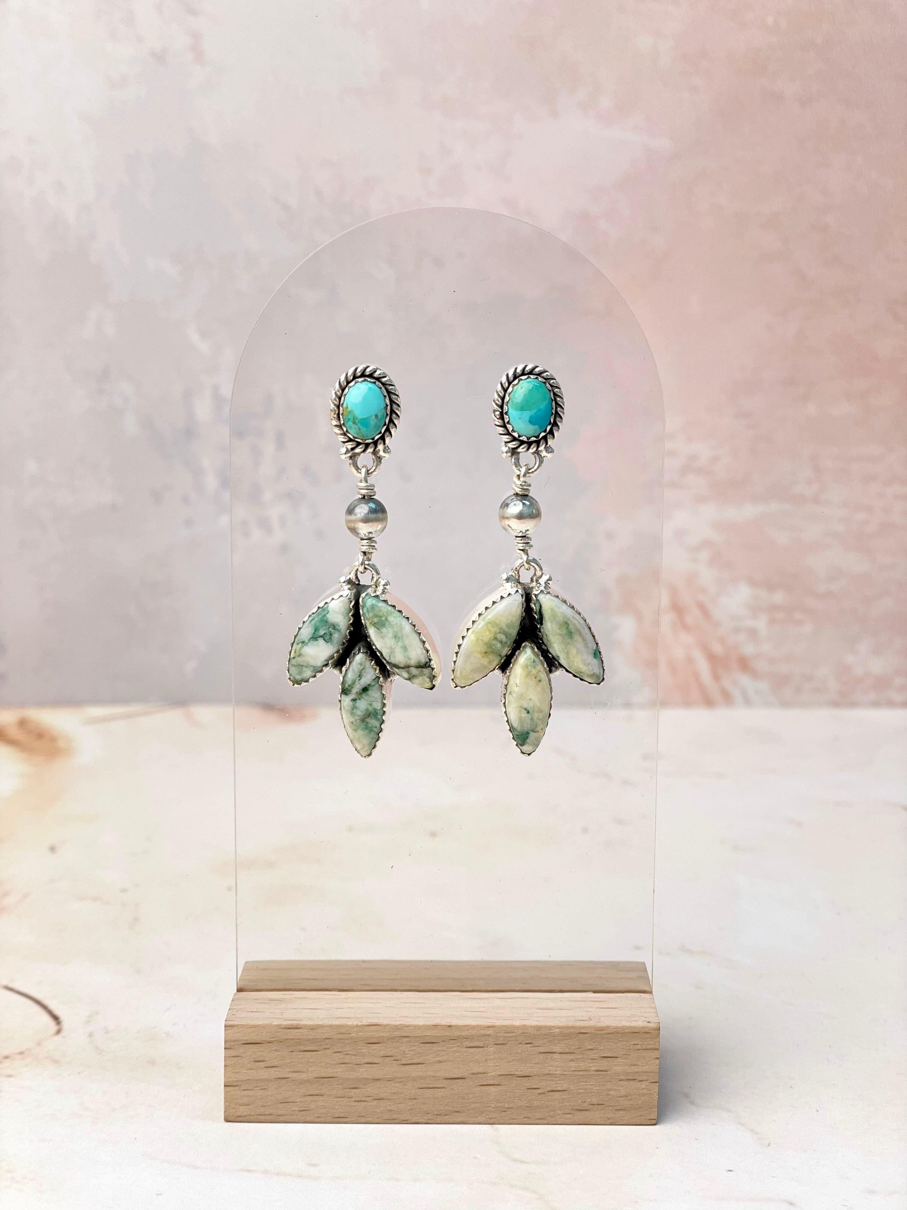 Desert Pearls and Petals Earrings-Earrings-Krush Kandy, Women's Online Fashion Boutique Located in Phoenix, Arizona (Scottsdale Area)