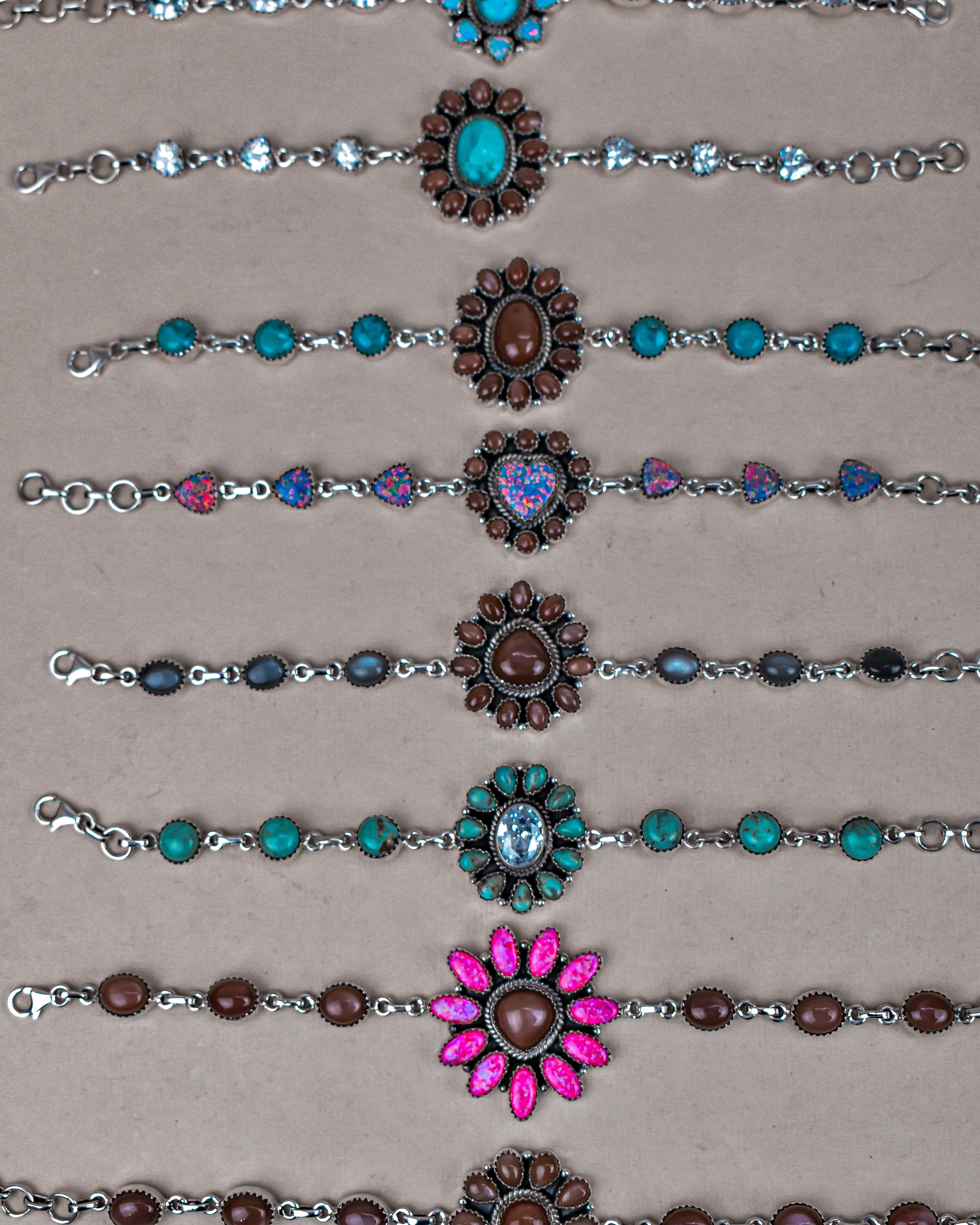 Stone Serenade Sterling Silver Gemstone Bracelet | MANY IN STOCK | PREORDER OPEN-Gemstone Bracelets-Krush Kandy, Women's Online Fashion Boutique Located in Phoenix, Arizona (Scottsdale Area)