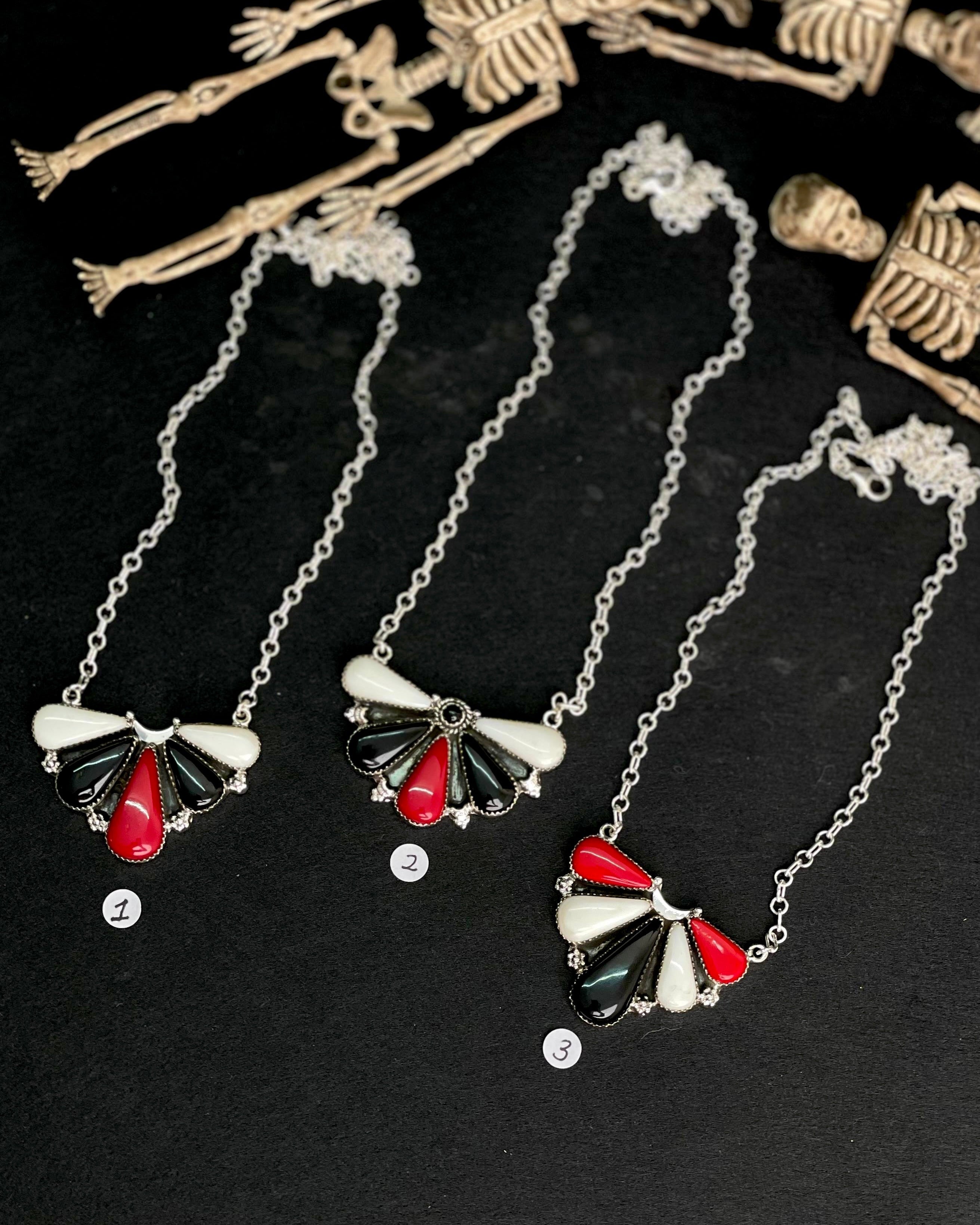 Halloween Half Cluster Necklaces sno 1-Necklaces-Krush Kandy, Women's Online Fashion Boutique Located in Phoenix, Arizona (Scottsdale Area)