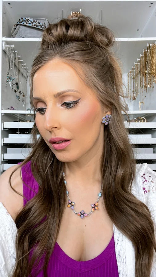 Beautiful Opal Pendant Necklace-Pendant Necklaces-Krush Kandy, Women's Online Fashion Boutique Located in Phoenix, Arizona (Scottsdale Area)