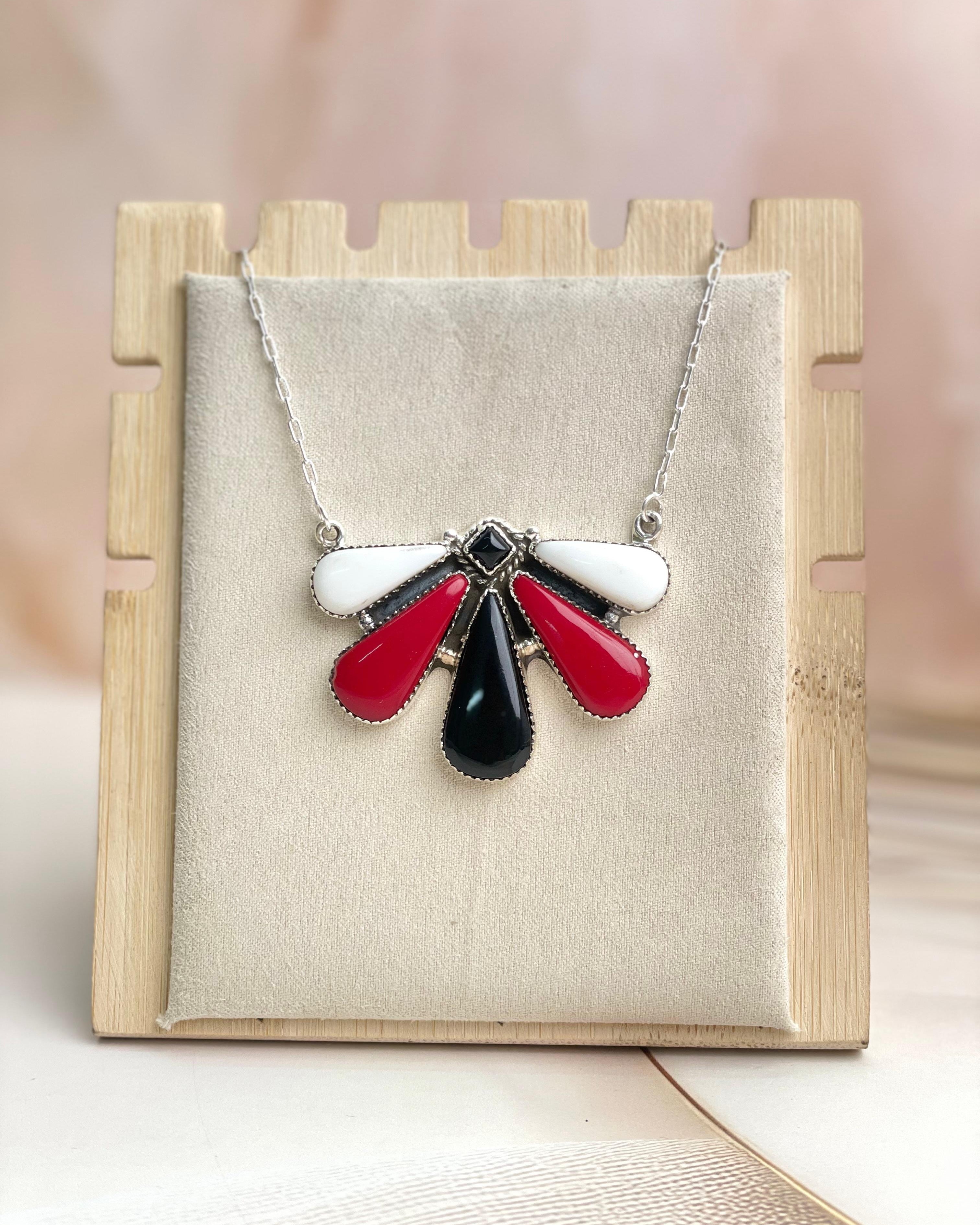 Halloween Necklace Rosarita & Black Onyx sno 9-Necklaces-Krush Kandy, Women's Online Fashion Boutique Located in Phoenix, Arizona (Scottsdale Area)