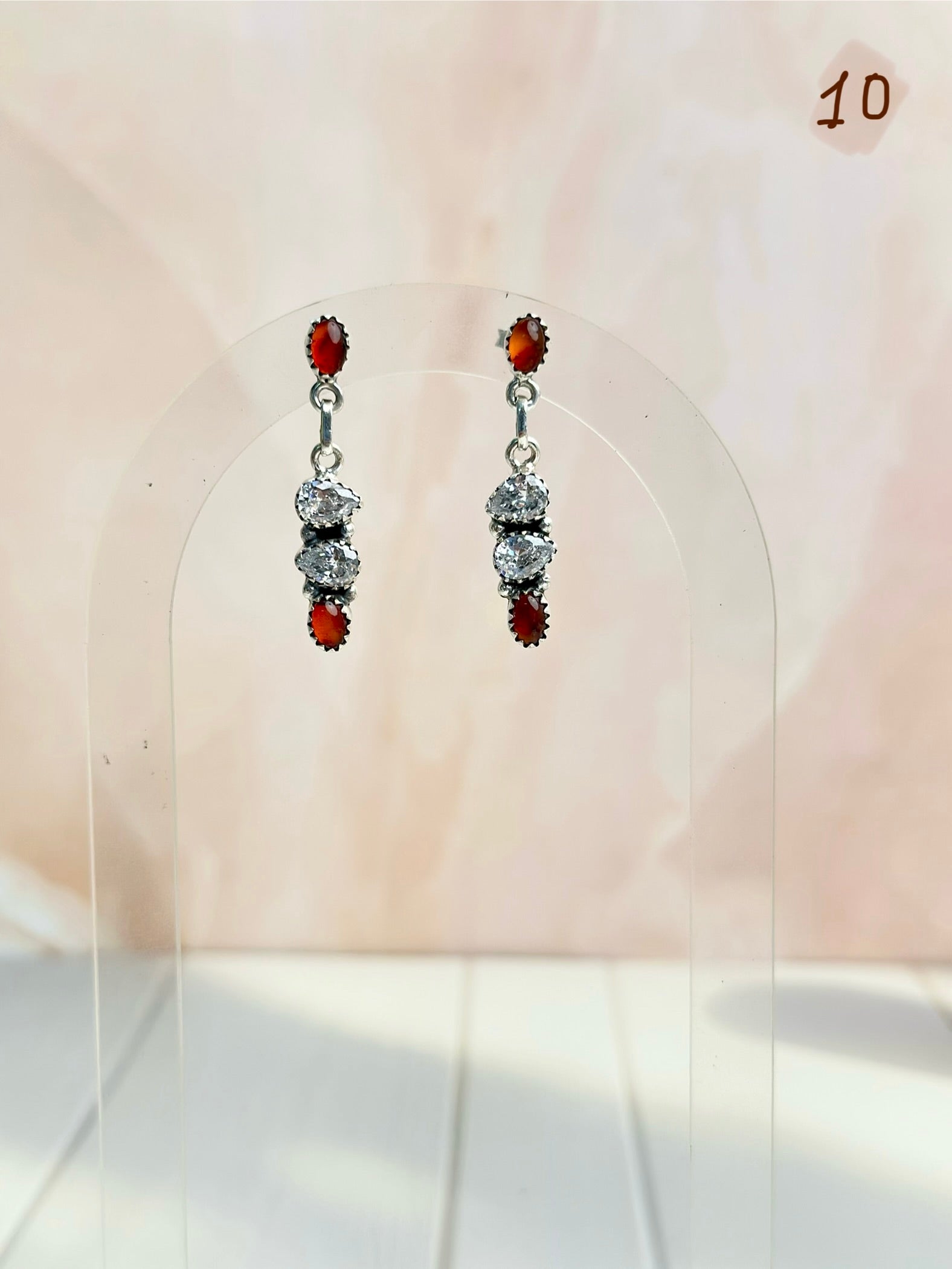 Amber, Turquoise & Crystals Mixed Earrings-Earrings-Krush Kandy, Women's Online Fashion Boutique Located in Phoenix, Arizona (Scottsdale Area)