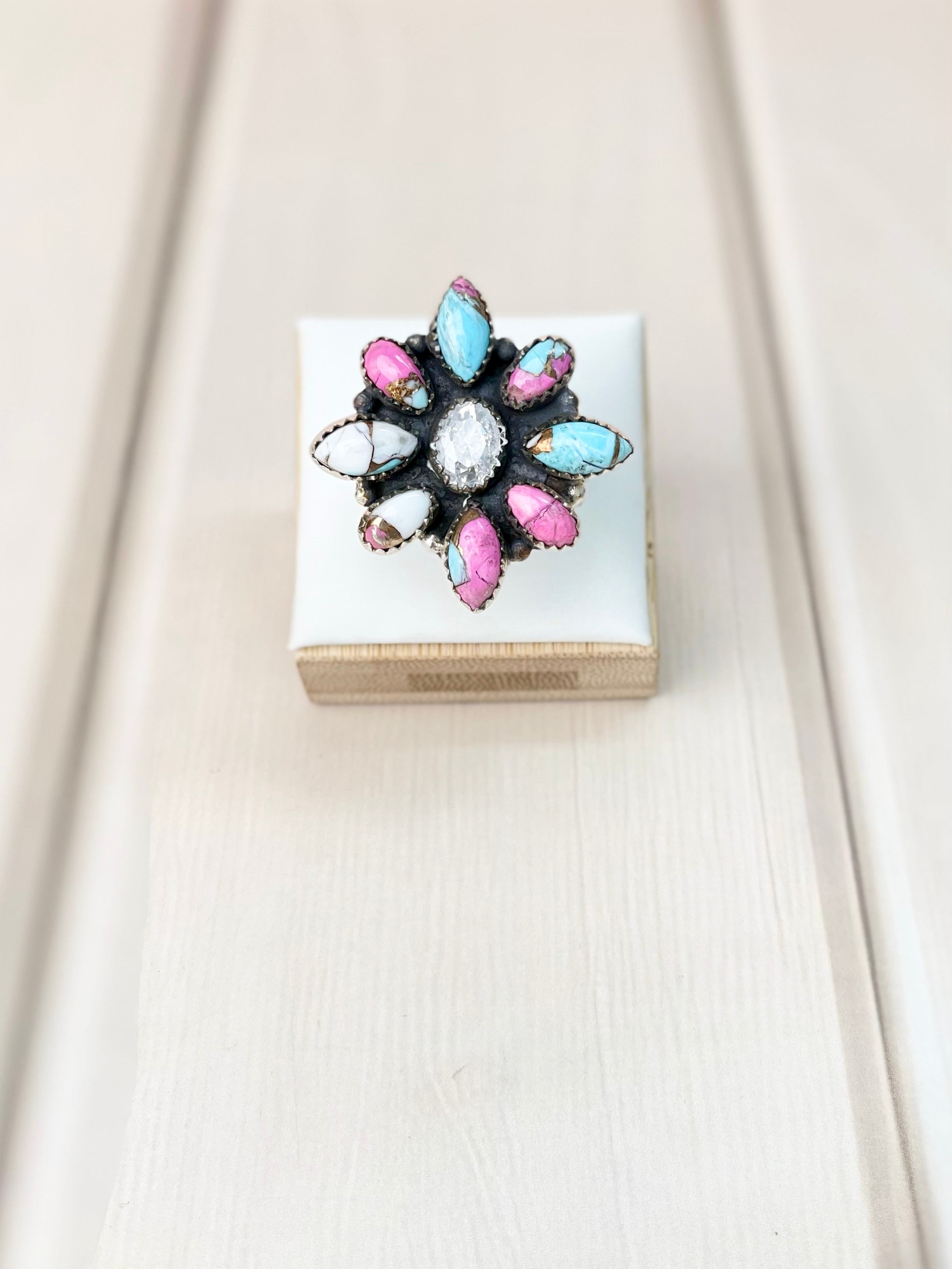 Boho Chic Cotton Candy Western Ring-Rings-Krush Kandy, Women's Online Fashion Boutique Located in Phoenix, Arizona (Scottsdale Area)