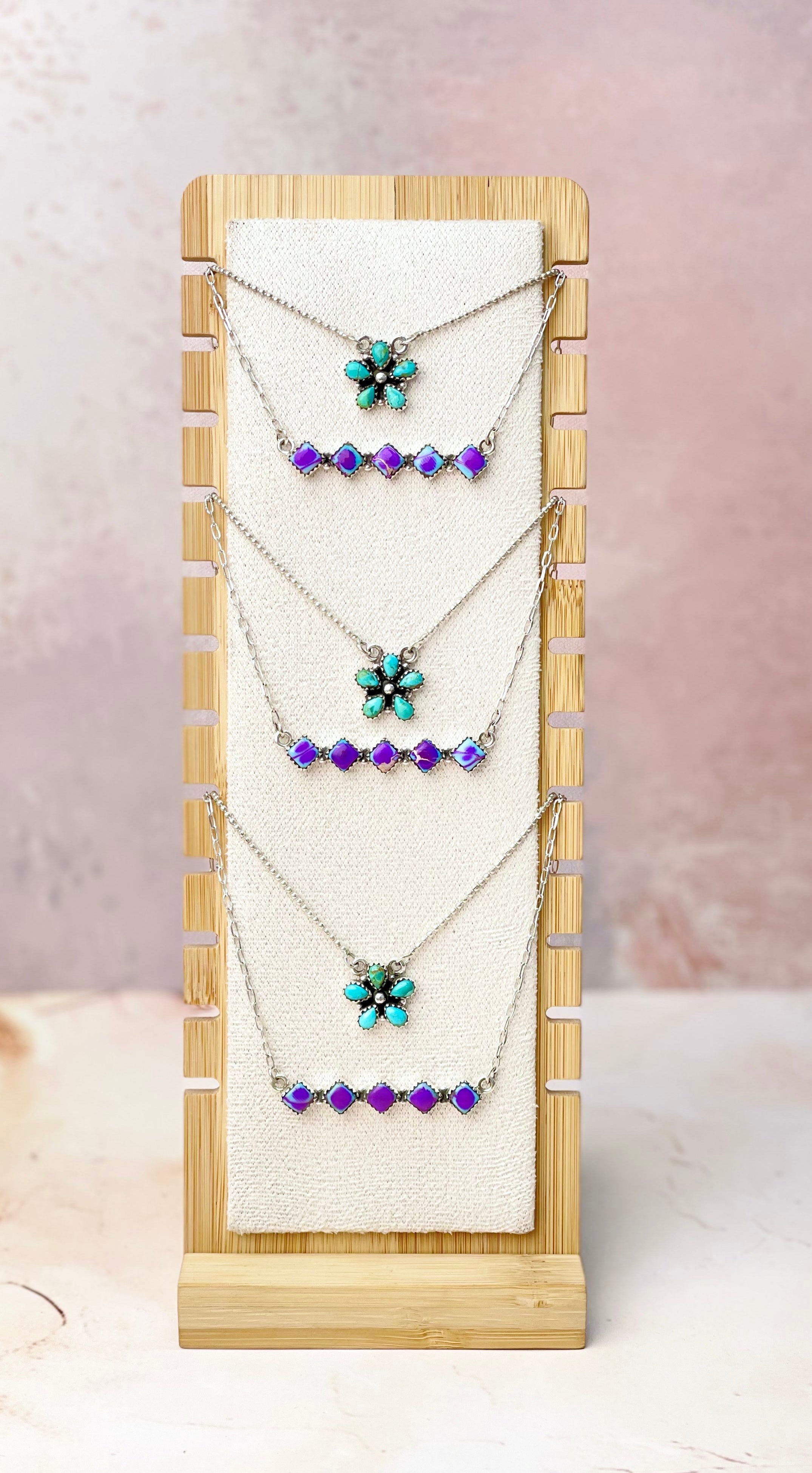 Sunlit Bloom and Bar Layered Necklace-Necklaces-Krush Kandy, Women's Online Fashion Boutique Located in Phoenix, Arizona (Scottsdale Area)