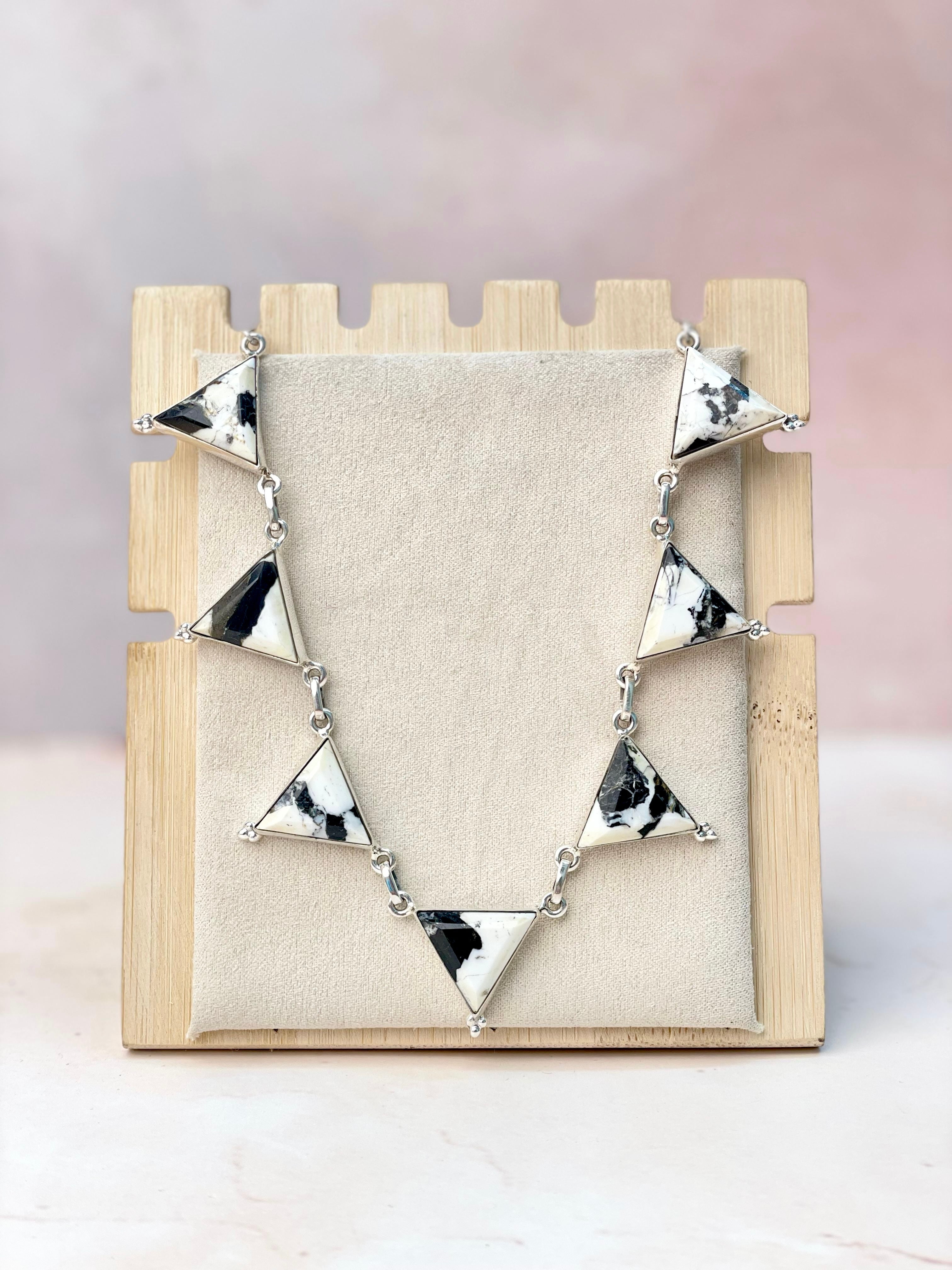 Tiffany's Triangle Necklace-Necklaces-Krush Kandy, Women's Online Fashion Boutique Located in Phoenix, Arizona (Scottsdale Area)