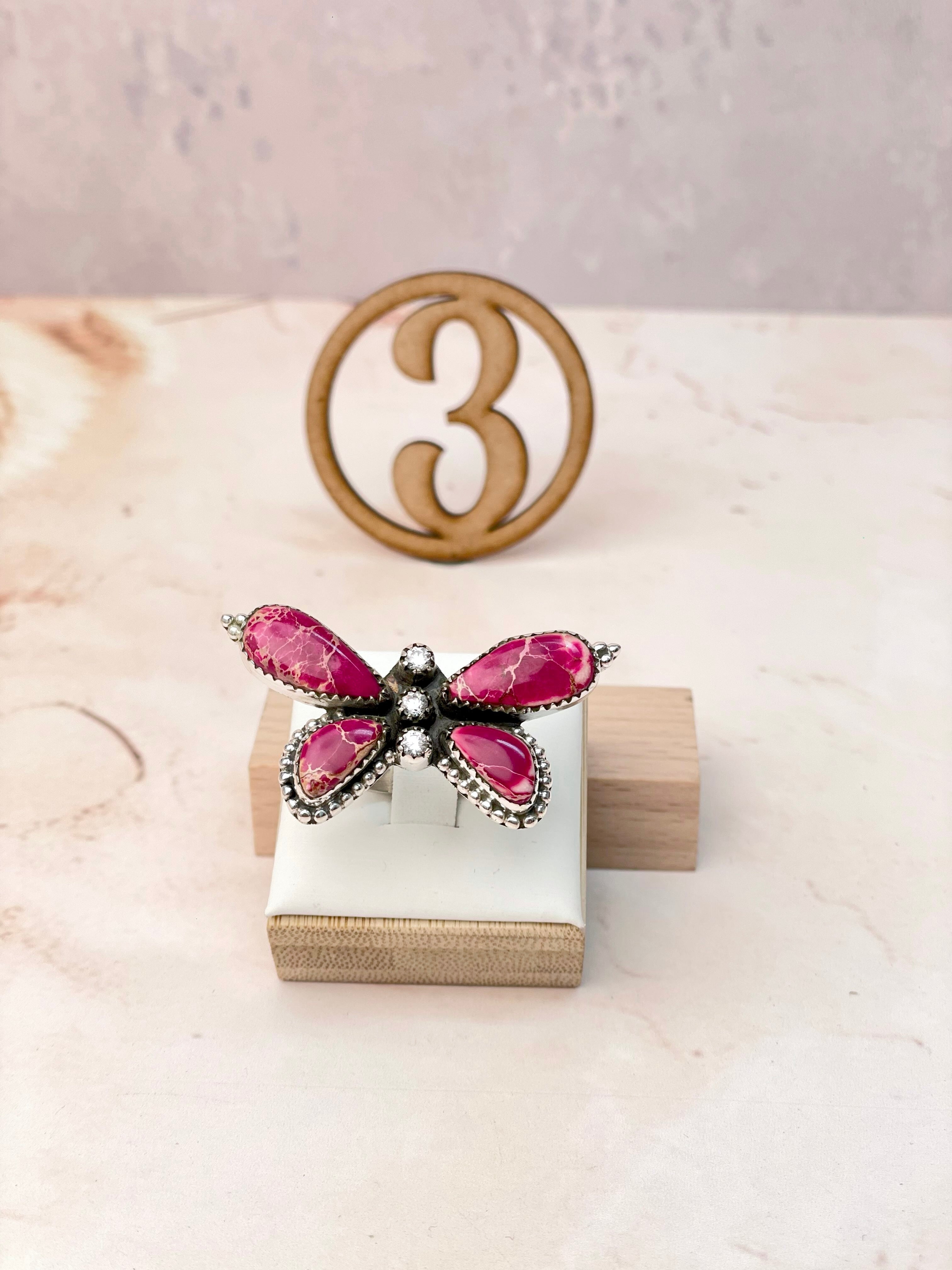 Jasper Butterfly in the Desert Rings-Rings-Krush Kandy, Women's Online Fashion Boutique Located in Phoenix, Arizona (Scottsdale Area)