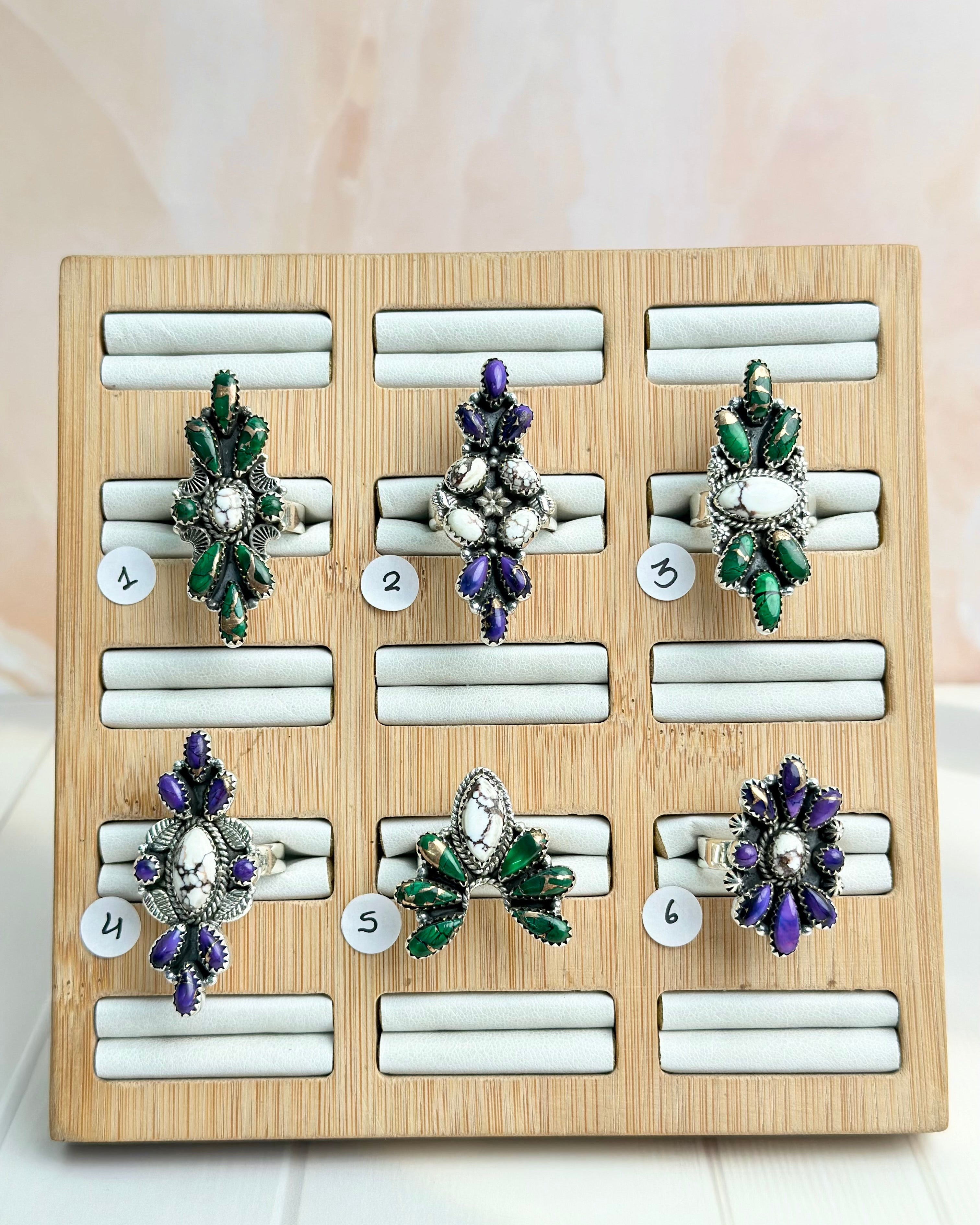 One of a Kind Boho Dahlia Rings-Rings-Krush Kandy, Women's Online Fashion Boutique Located in Phoenix, Arizona (Scottsdale Area)