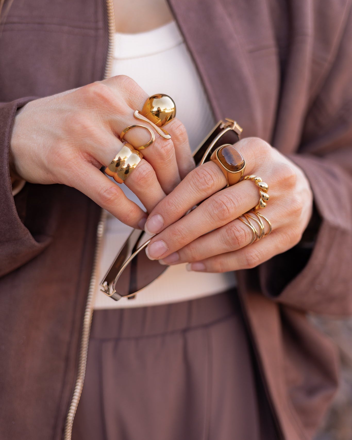 Stainless Steel Irregular Minimalist Band Ring-Jewelry-Krush Kandy, Women's Online Fashion Boutique Located in Phoenix, Arizona (Scottsdale Area)