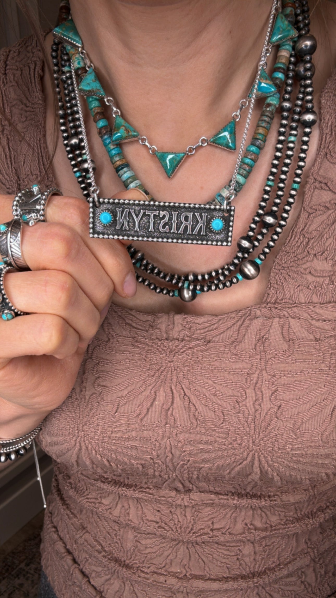 Silver Script Sterling Name Necklace MADE TO ORDER-Necklaces-Krush Kandy, Women's Online Fashion Boutique Located in Phoenix, Arizona (Scottsdale Area)