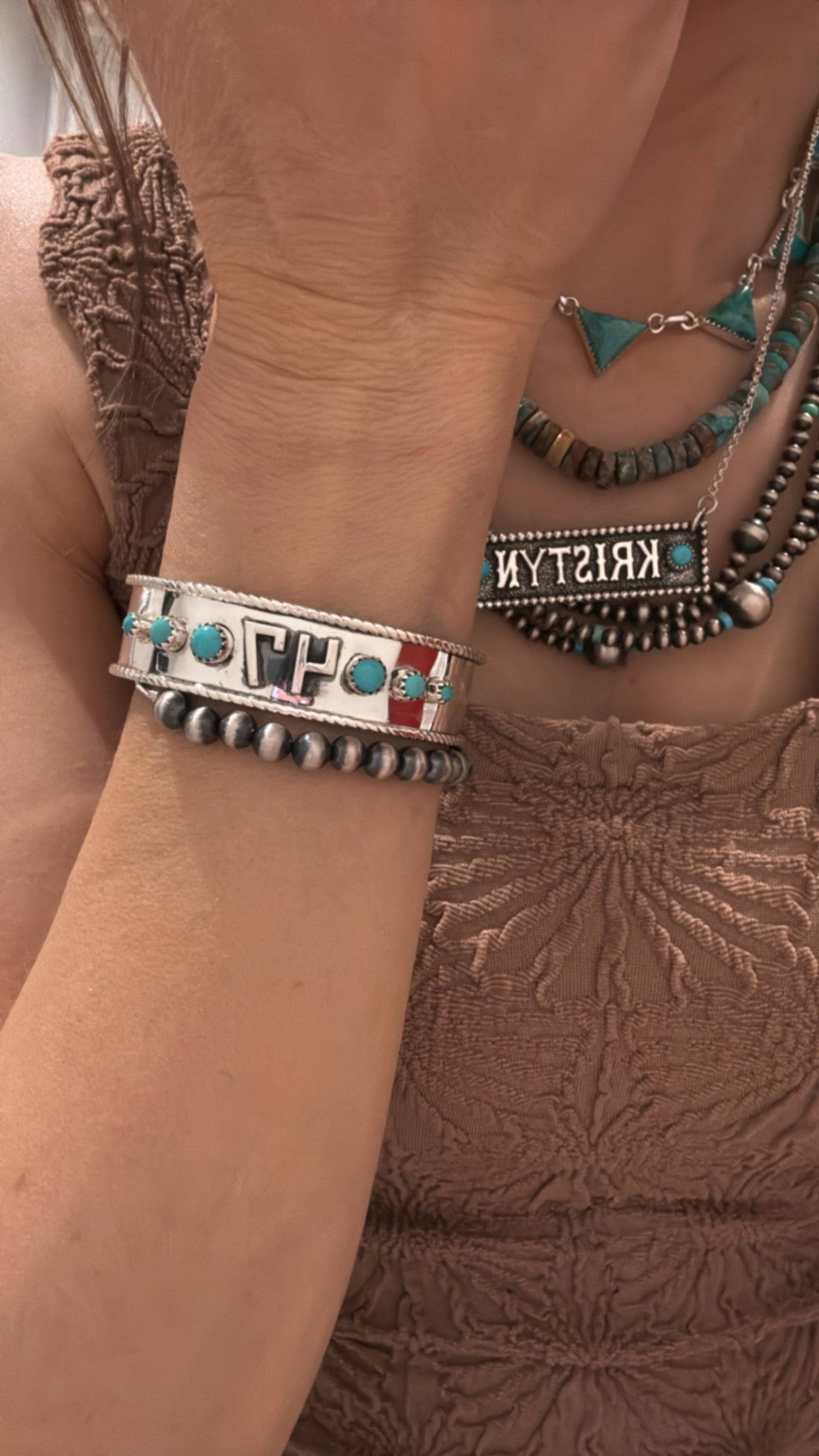 Sentimental Numerical Cuff MADE TO ORDER-Bracelets-Krush Kandy, Women's Online Fashion Boutique Located in Phoenix, Arizona (Scottsdale Area)