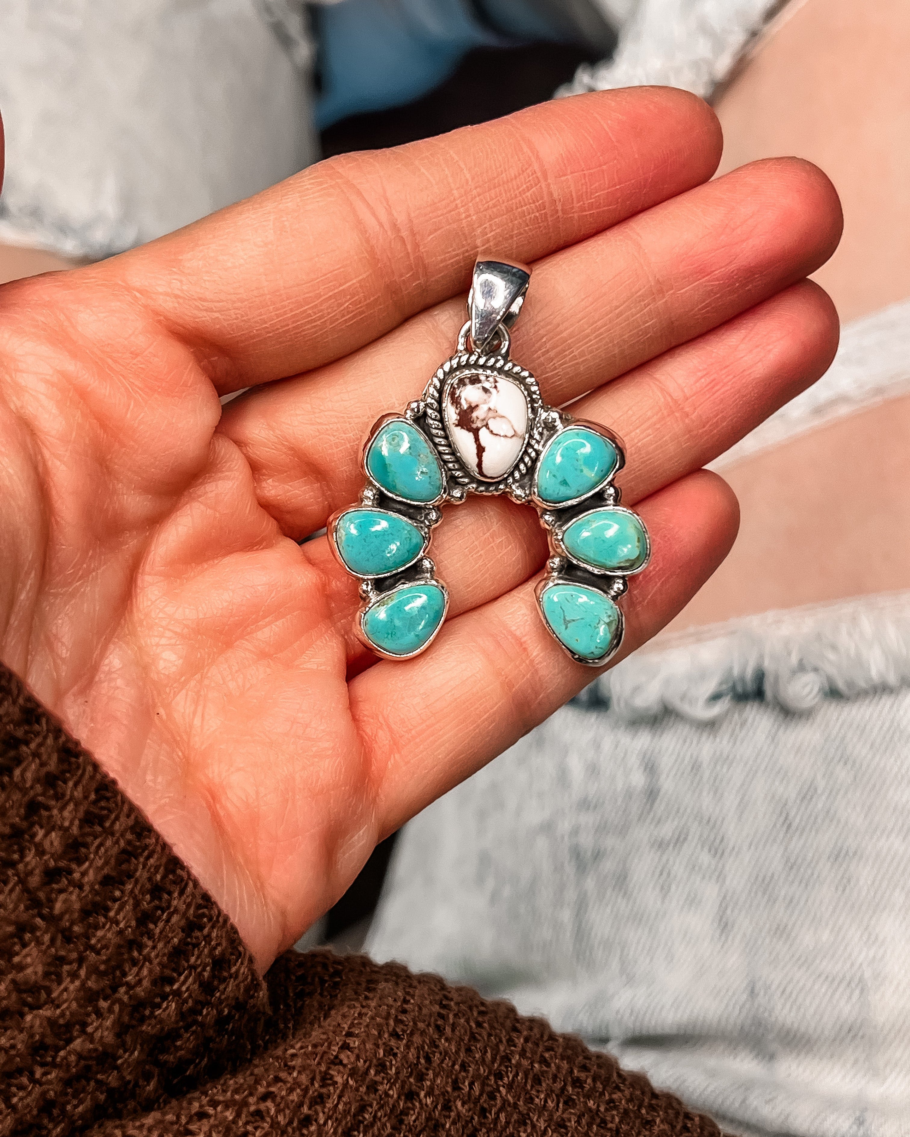Gimme More Wildhorse & Turquoise Horseshoe Pendant & Ring-Rings-Krush Kandy, Women's Online Fashion Boutique Located in Phoenix, Arizona (Scottsdale Area)