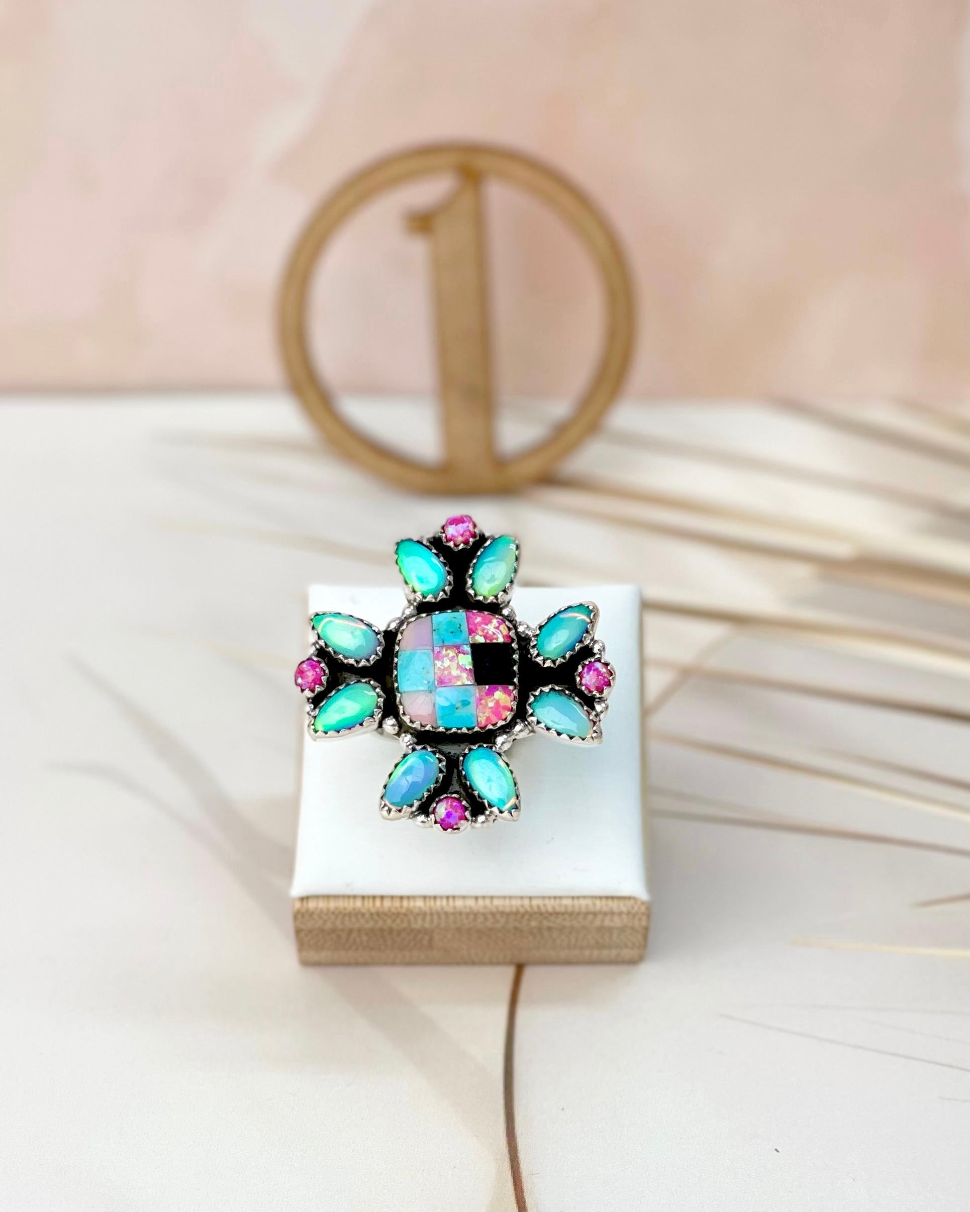 Only In Kandyland One Of A Kind Checkered Rings-Rings-Krush Kandy, Women's Online Fashion Boutique Located in Phoenix, Arizona (Scottsdale Area)