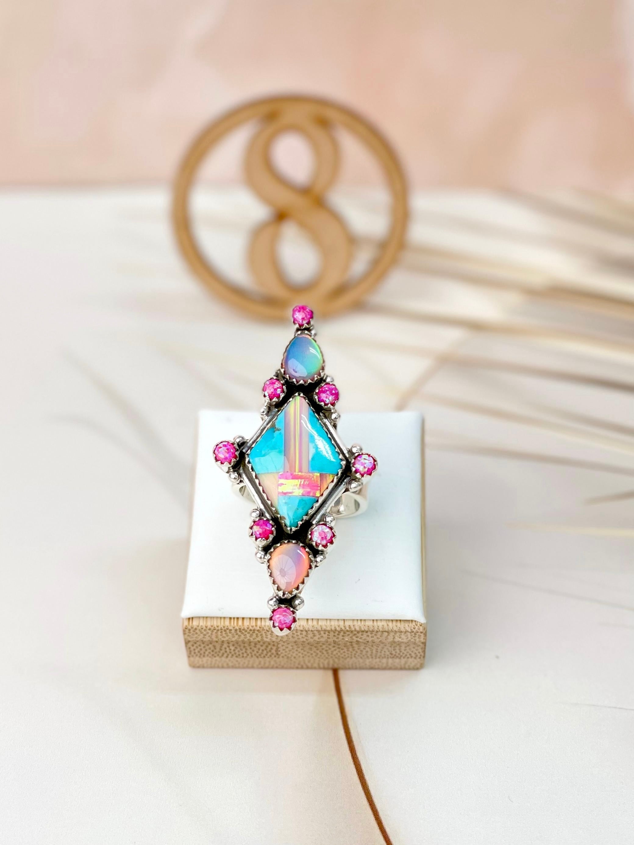 Only In Kandyland One Of A Kind Checkered Rings-Rings-Krush Kandy, Women's Online Fashion Boutique Located in Phoenix, Arizona (Scottsdale Area)