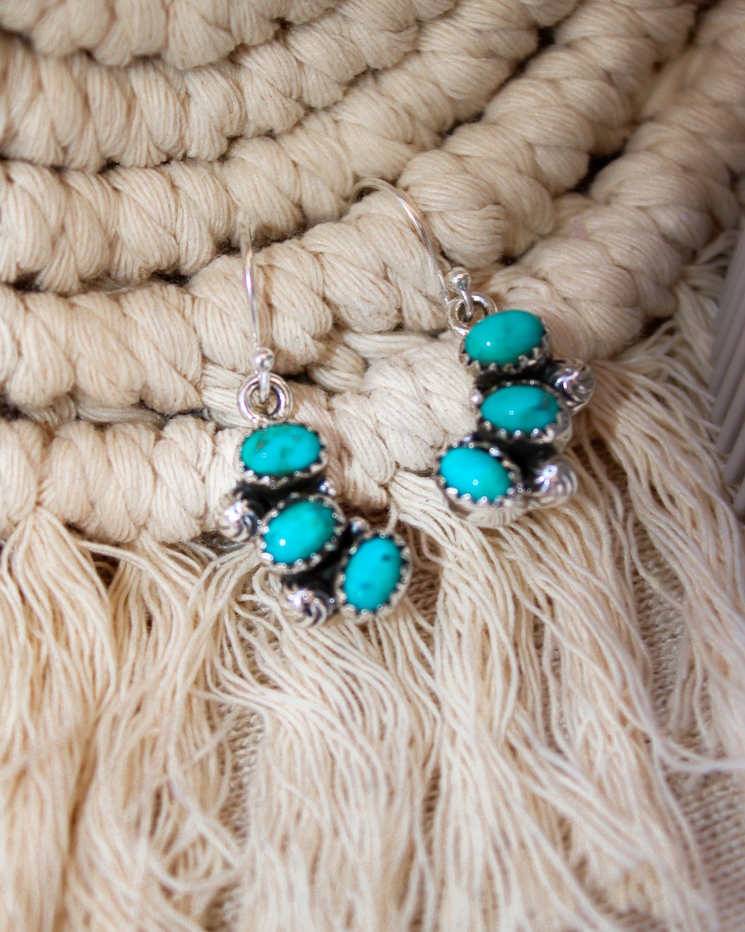 Half Cluster Stone Dangle Stone Earrings-Drop Earrings-Krush Kandy, Women's Online Fashion Boutique Located in Phoenix, Arizona (Scottsdale Area)