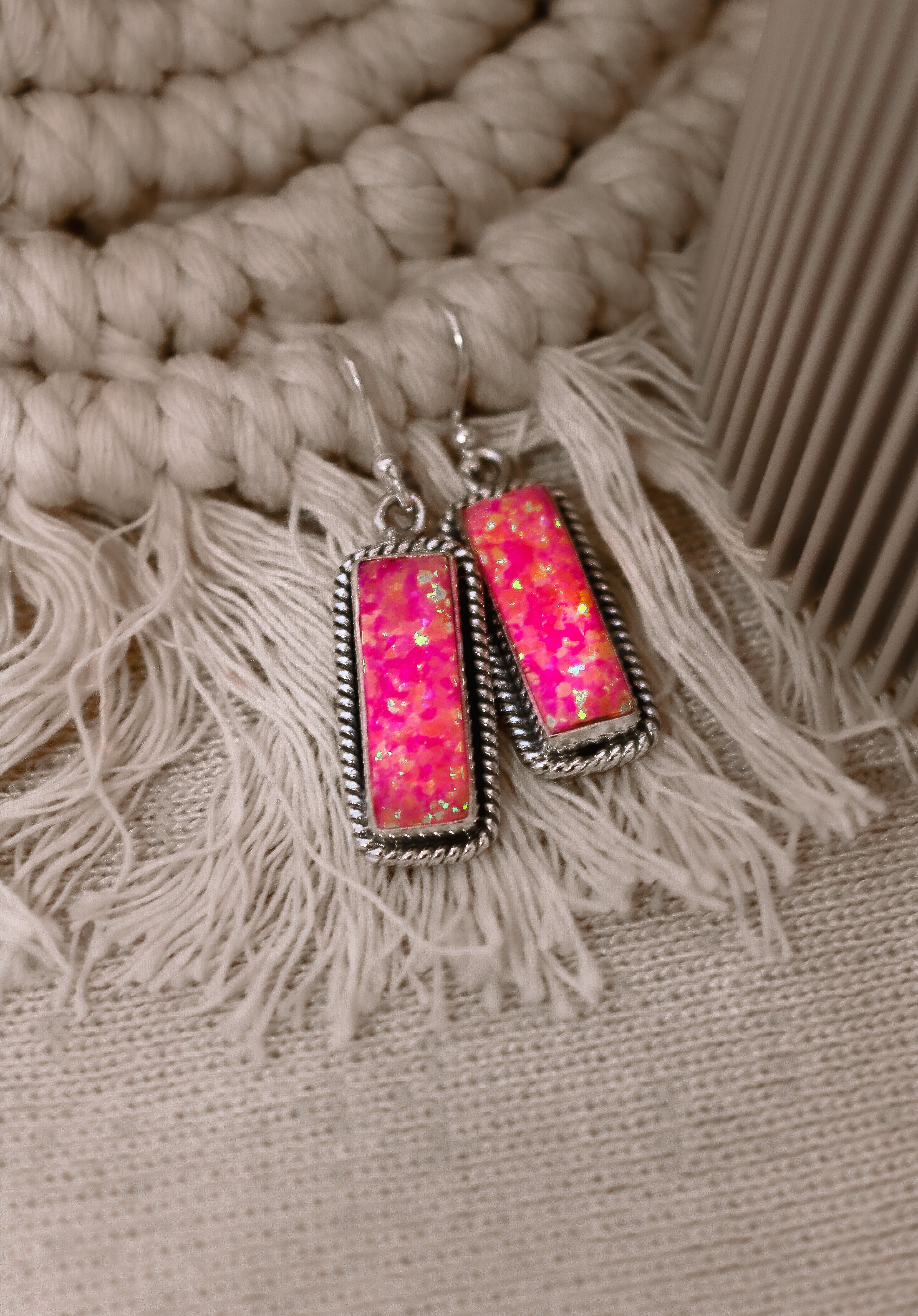 Single Bar Stone Earrings-Drop Earrings-Krush Kandy, Women's Online Fashion Boutique Located in Phoenix, Arizona (Scottsdale Area)