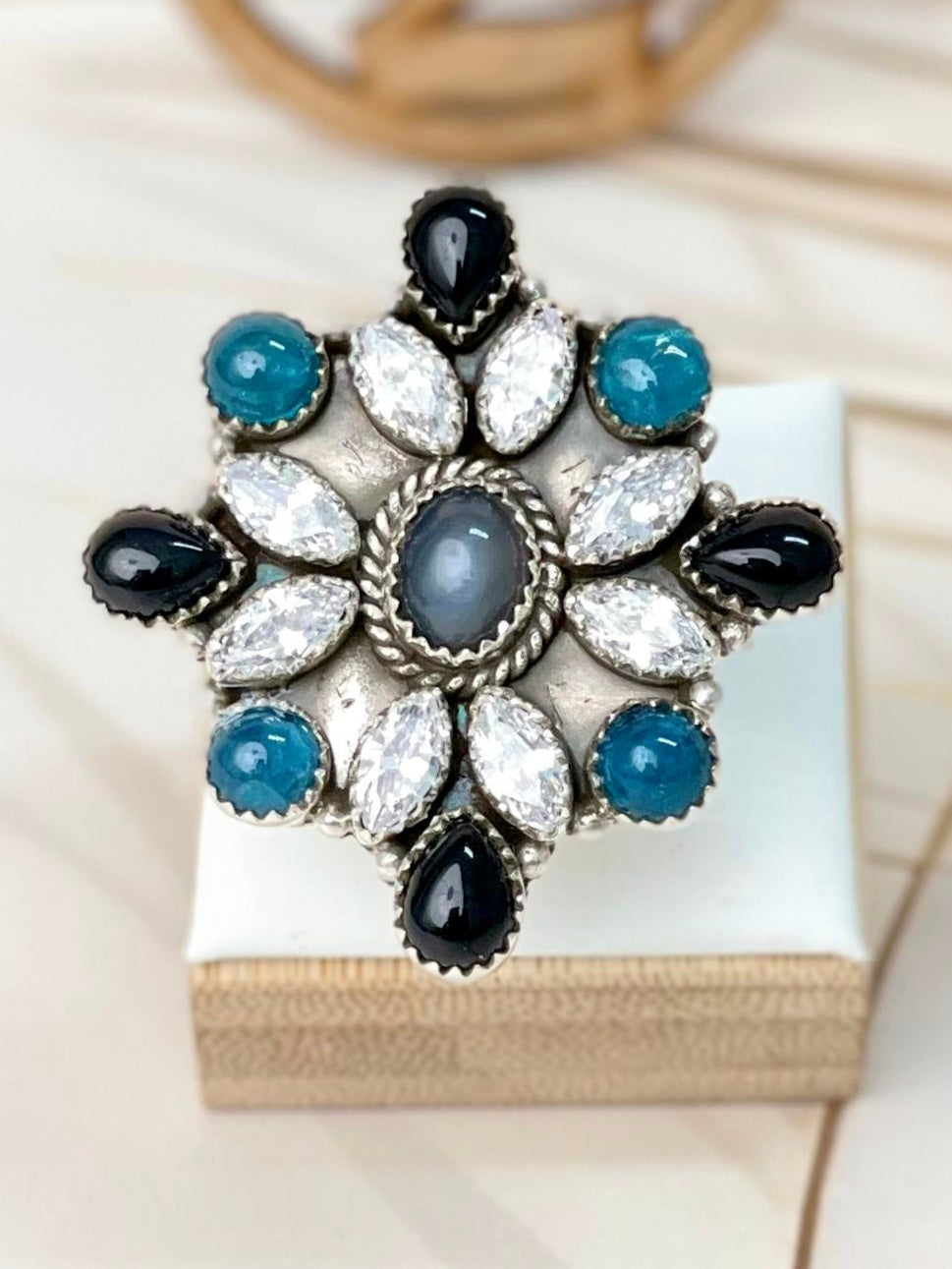 Stargazer Moonstone Rings-Rings-Krush Kandy, Women's Online Fashion Boutique Located in Phoenix, Arizona (Scottsdale Area)