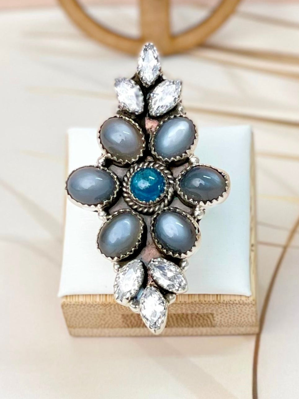 Stargazer Moonstone Rings-Rings-Krush Kandy, Women's Online Fashion Boutique Located in Phoenix, Arizona (Scottsdale Area)