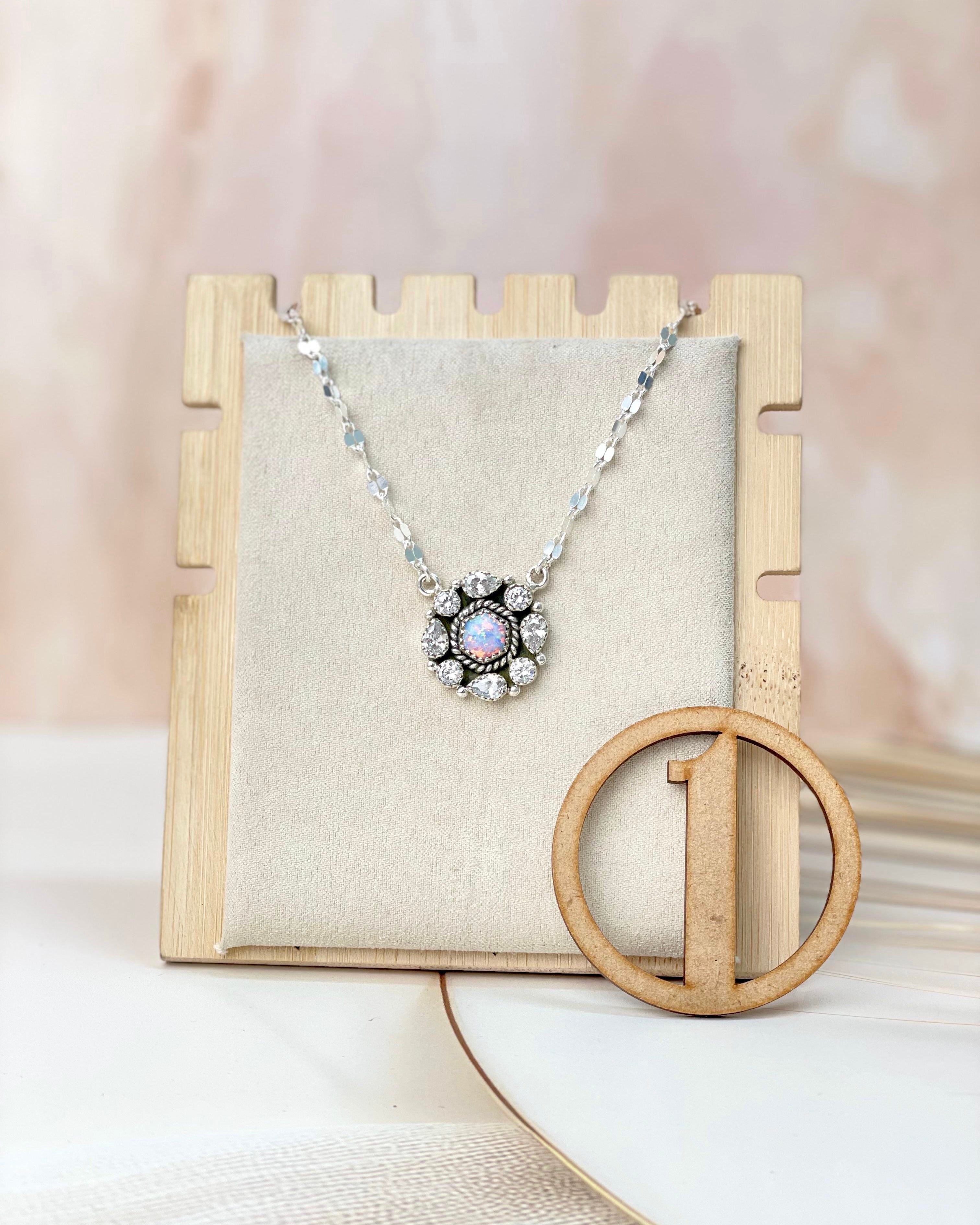 Crystal Krushes Stone Necklace-Necklaces-Krush Kandy, Women's Online Fashion Boutique Located in Phoenix, Arizona (Scottsdale Area)