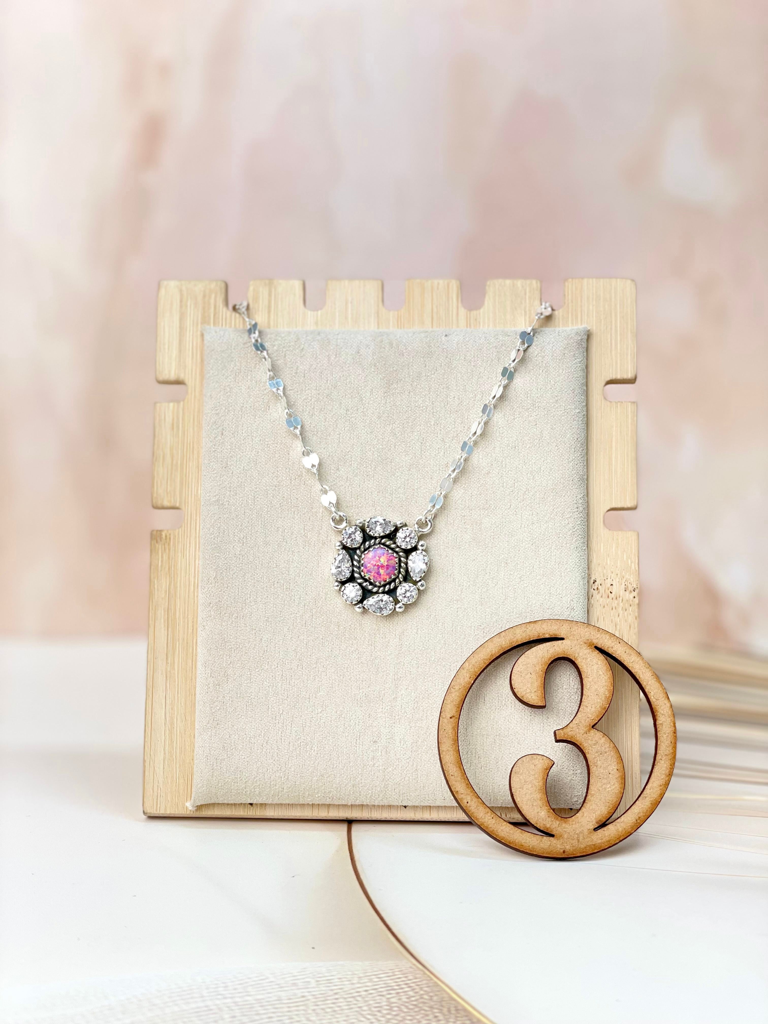 Crystal Krushes Stone Necklace-Necklaces-Krush Kandy, Women's Online Fashion Boutique Located in Phoenix, Arizona (Scottsdale Area)