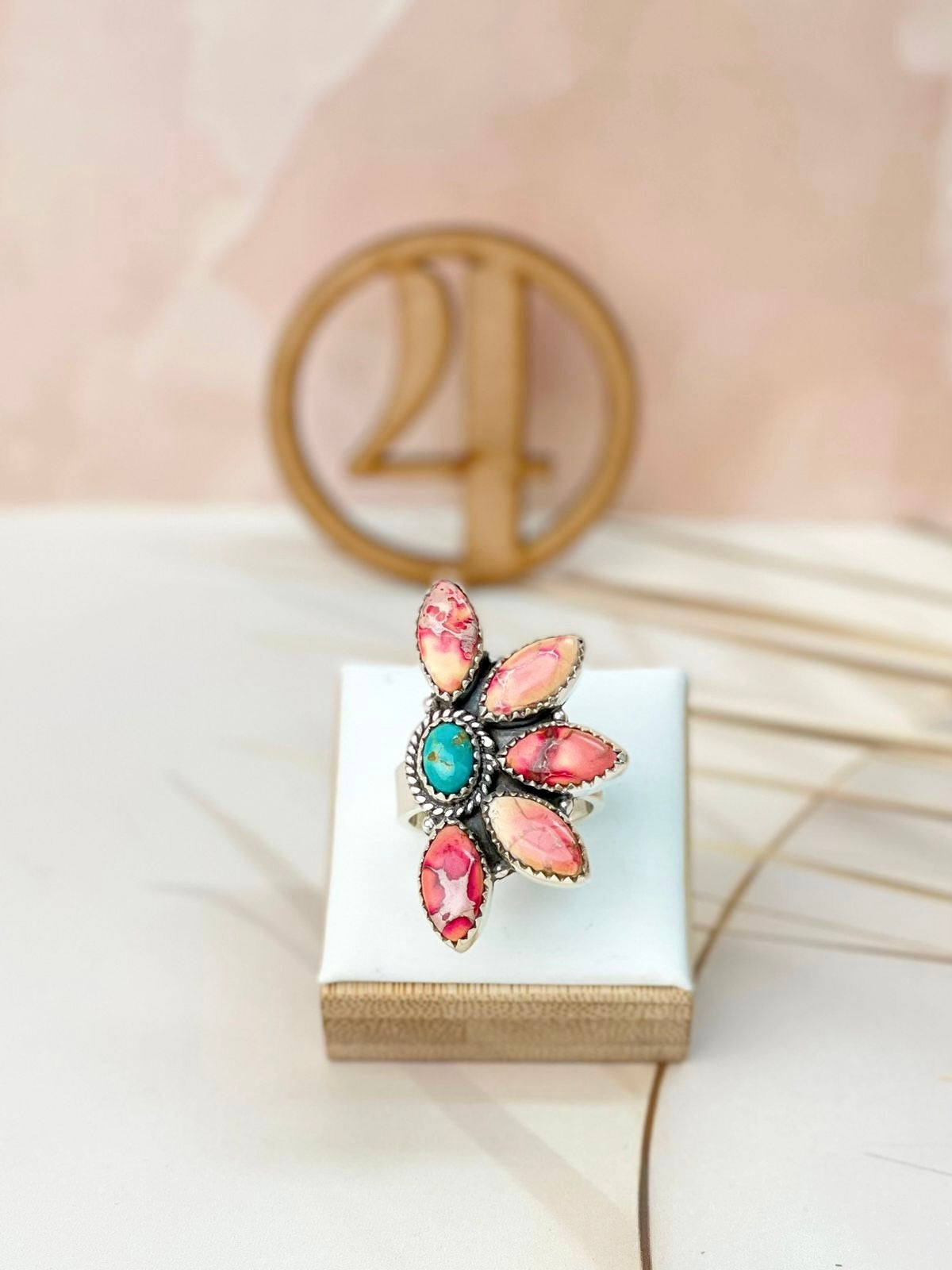 Petal Blossom Stone Rings-Rings-Krush Kandy, Women's Online Fashion Boutique Located in Phoenix, Arizona (Scottsdale Area)
