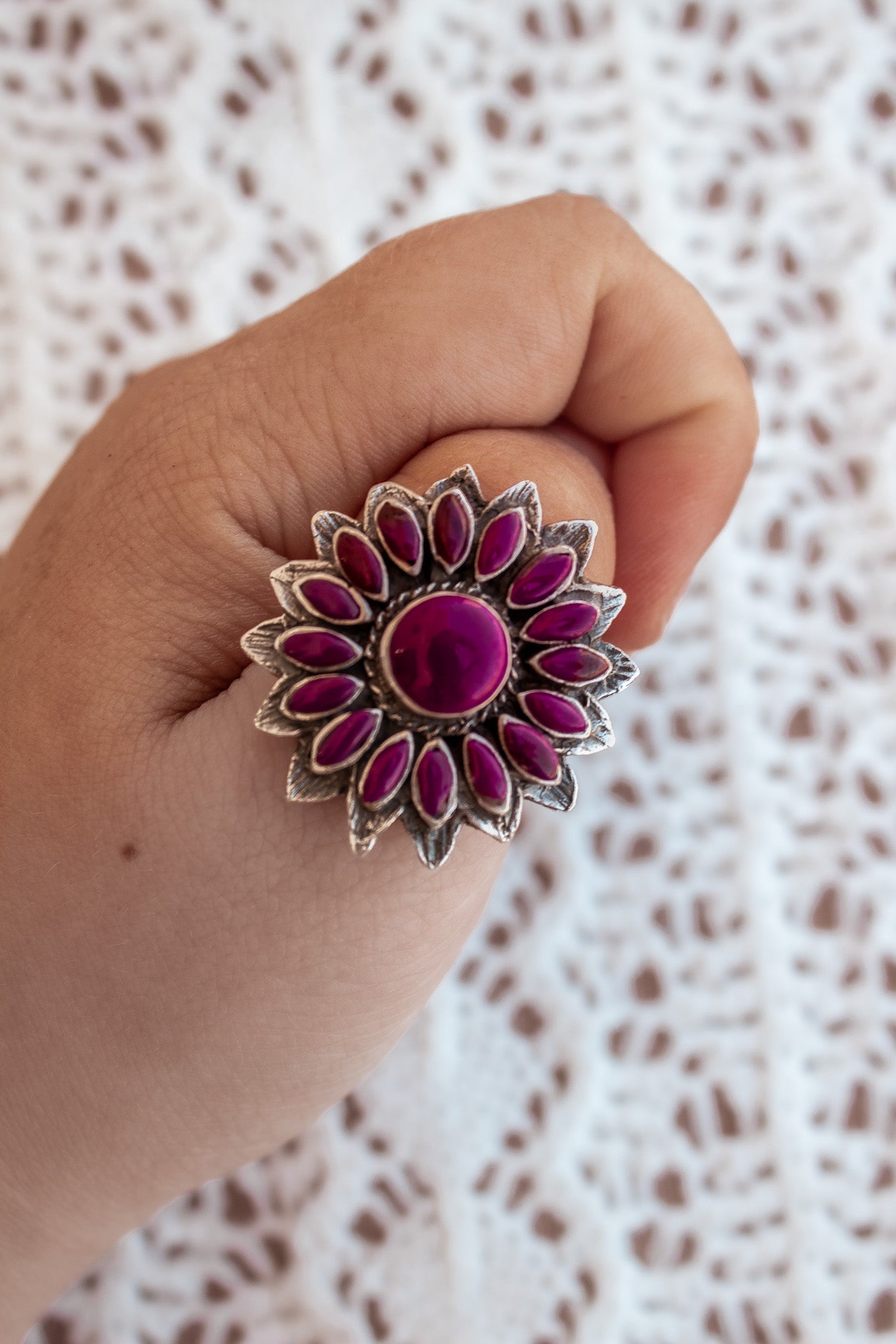 Sunflower Stone Ring-Cluster Rings-Krush Kandy, Women's Online Fashion Boutique Located in Phoenix, Arizona (Scottsdale Area)