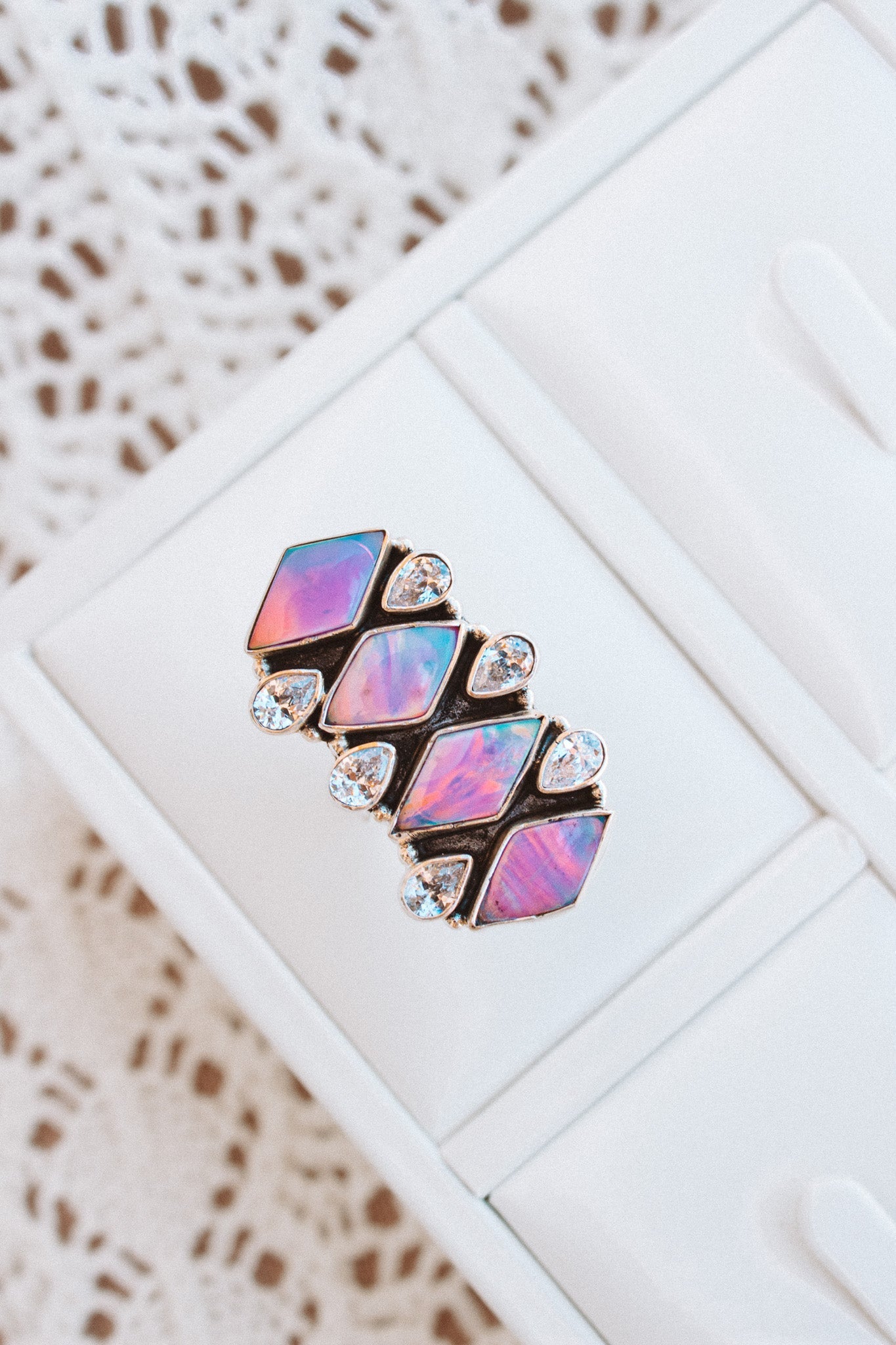 Aurora & Crystal Stone Crawler-Crawler Rings-Krush Kandy, Women's Online Fashion Boutique Located in Phoenix, Arizona (Scottsdale Area)