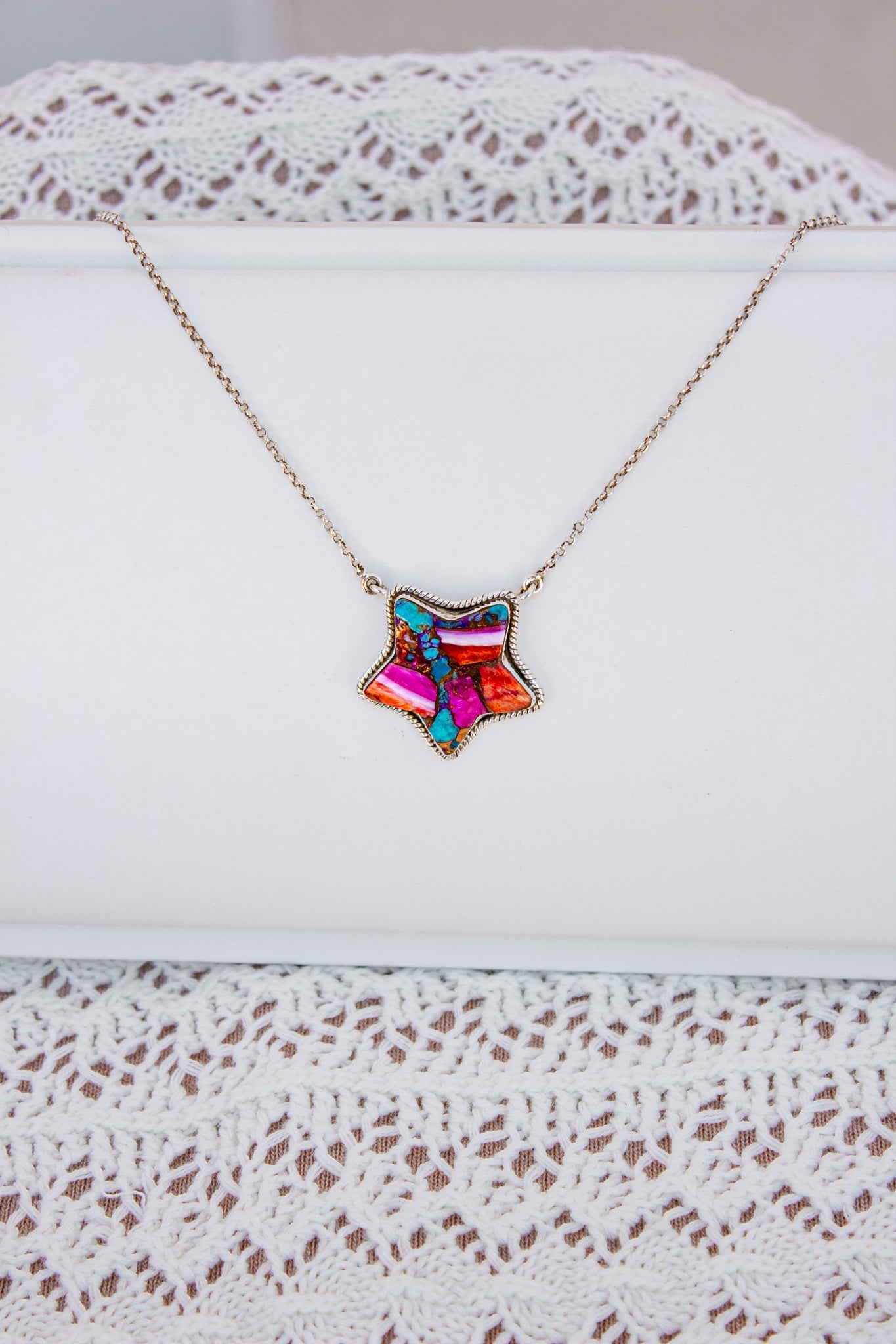 Jumbo Star Stone Necklace | Krush Exclusive-Chain Necklaces-Krush Kandy, Women's Online Fashion Boutique Located in Phoenix, Arizona (Scottsdale Area)