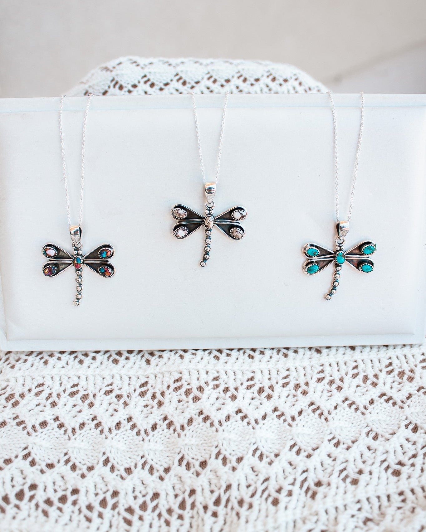Natures Stone Dragonfly Pendants-Pendant Necklaces-Krush Kandy, Women's Online Fashion Boutique Located in Phoenix, Arizona (Scottsdale Area)