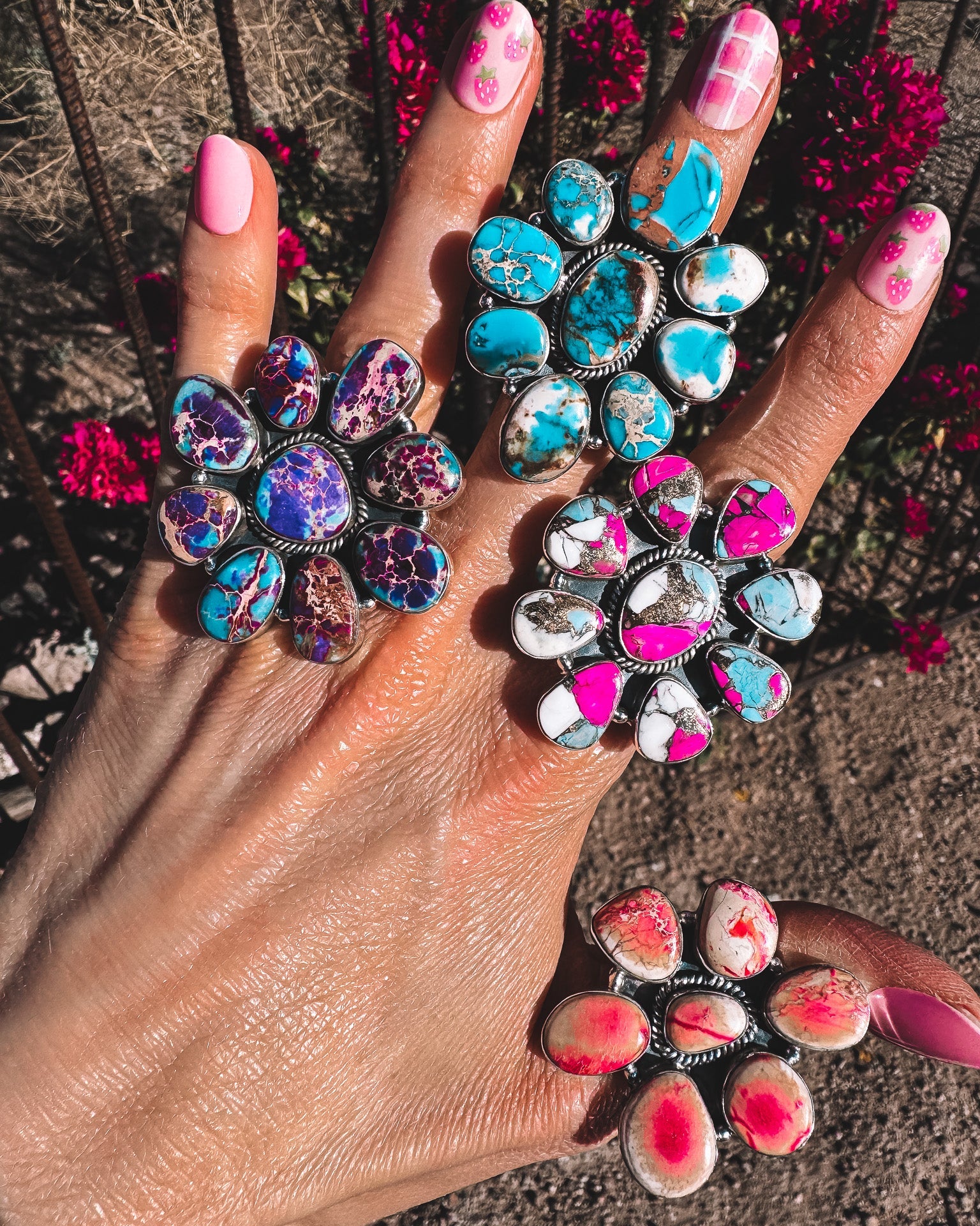 Desert Heat Jasper Cluster Rings MADE TO ORDER-Rings-Krush Kandy, Women's Online Fashion Boutique Located in Phoenix, Arizona (Scottsdale Area)