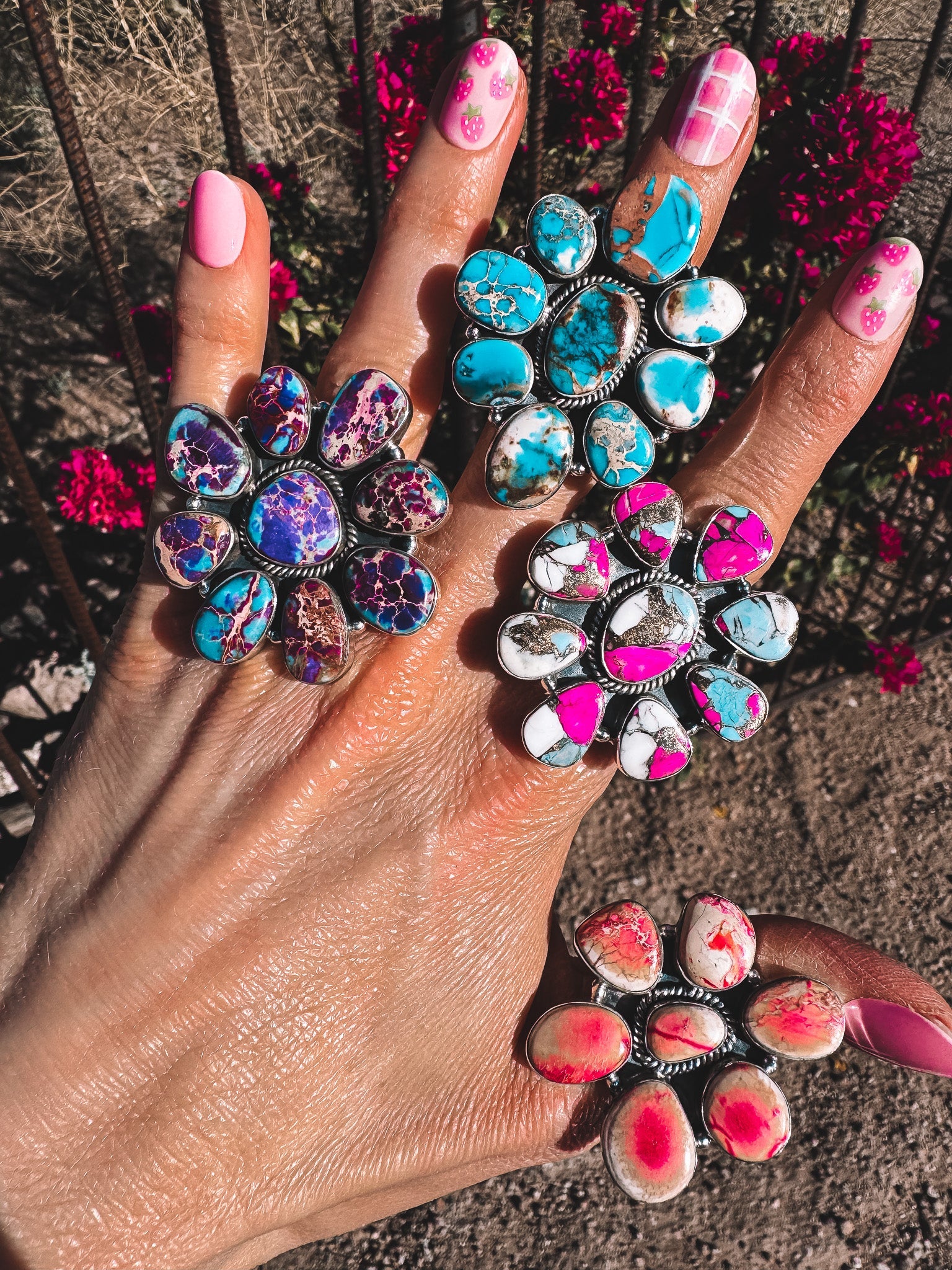 Desert Heat Jasper Cluster Rings MADE TO ORDER-Rings-Krush Kandy, Women's Online Fashion Boutique Located in Phoenix, Arizona (Scottsdale Area)