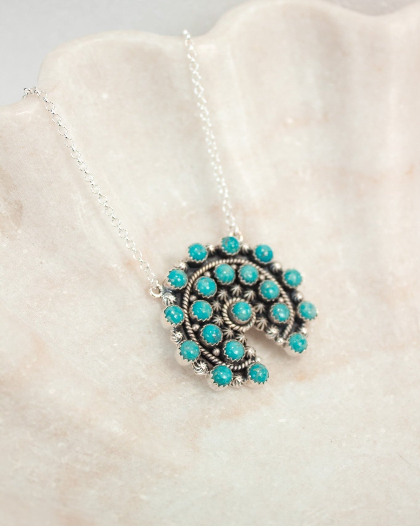 Mini Concho Stone Necklaces-Chain Necklaces-Krush Kandy, Women's Online Fashion Boutique Located in Phoenix, Arizona (Scottsdale Area)